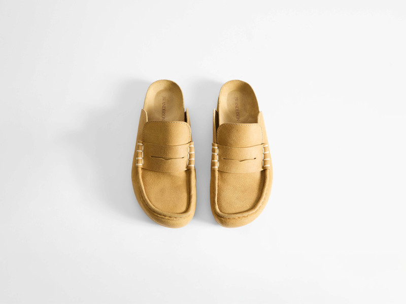 JW Anderson MENS STITCH LOAFER IN MUSTARD outlook