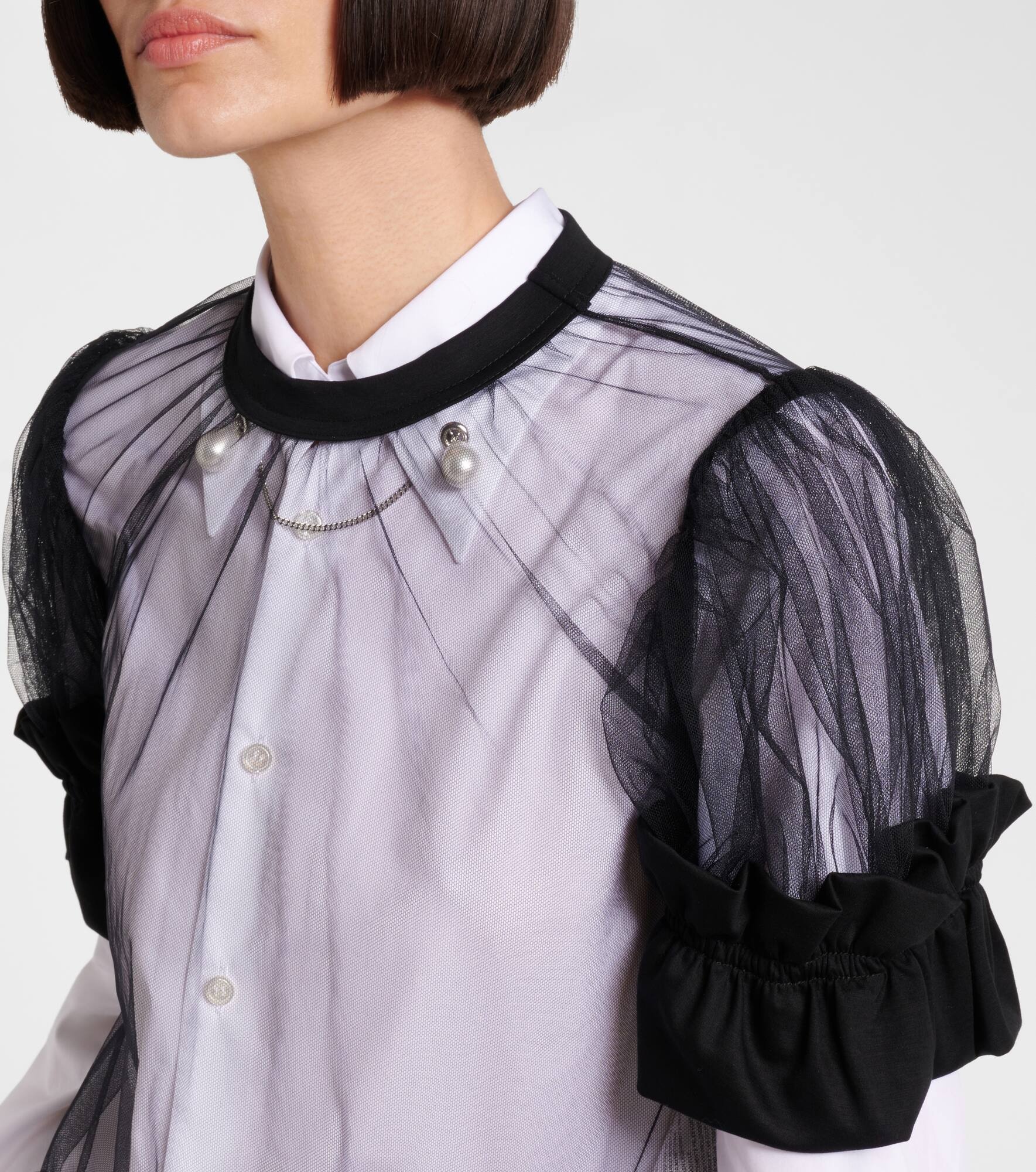Sheer tulle top - 4