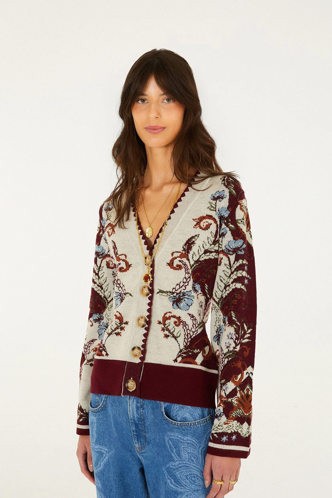 Millena Buttoned Knit Cardigan - 1