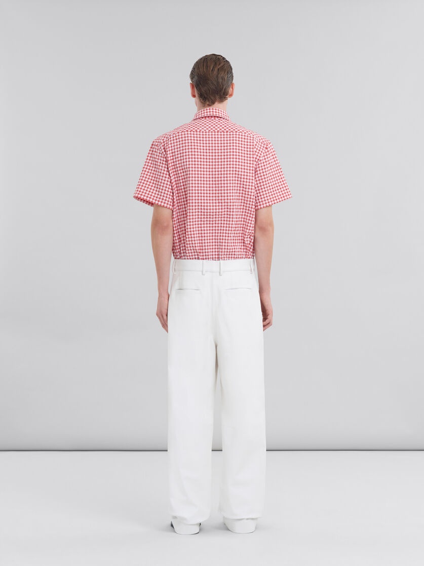 WHITE NAPPA TROUSERS - 3