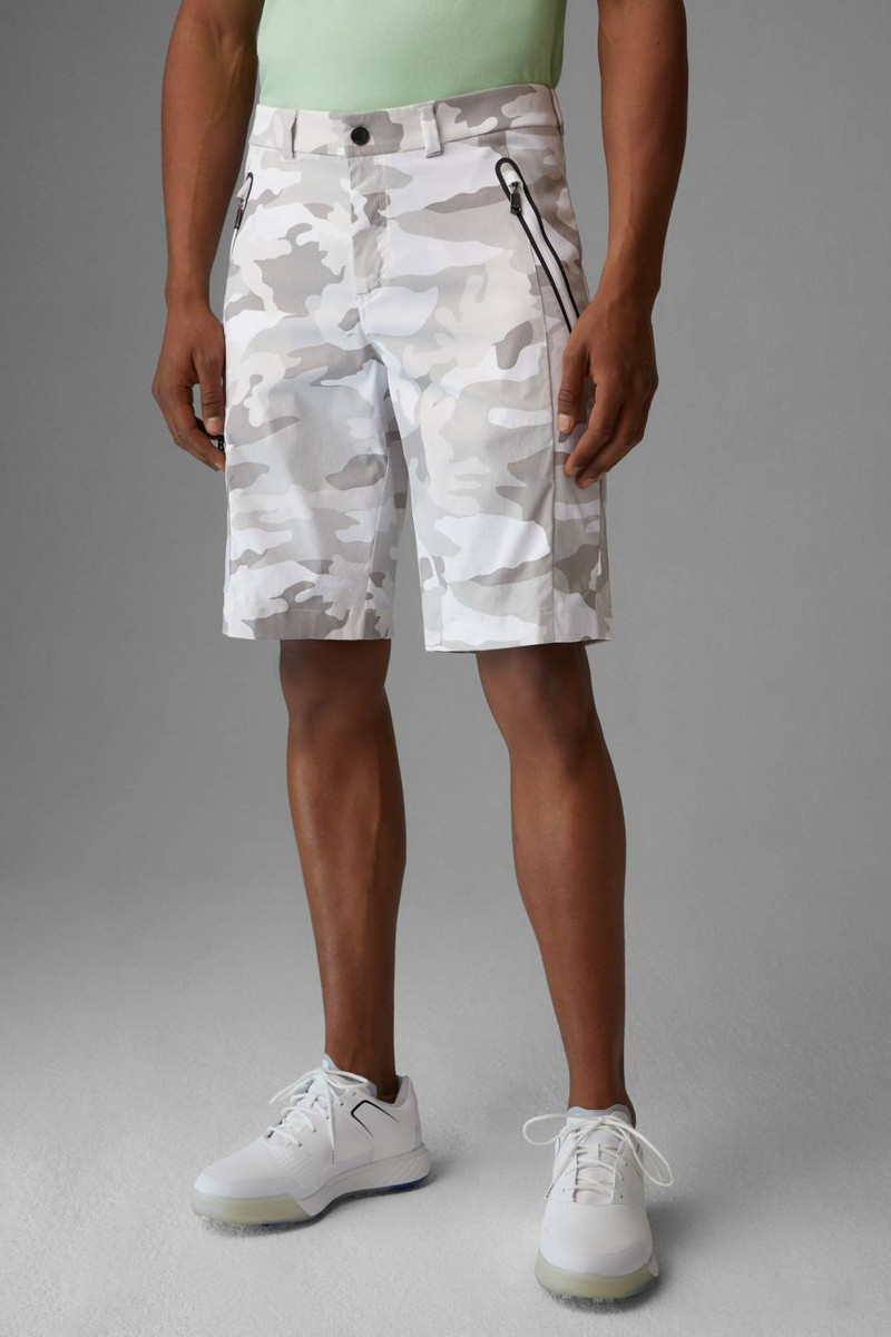 MILO FUNCTIONAL SHORTS IN SILVER GRAY/WHITE 2