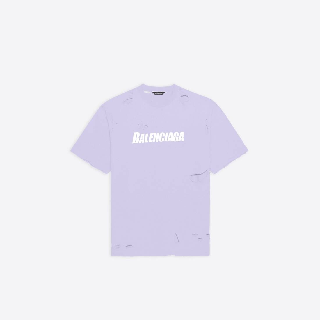 Destroyed T-shirt Boxy Fit in Purple - 1