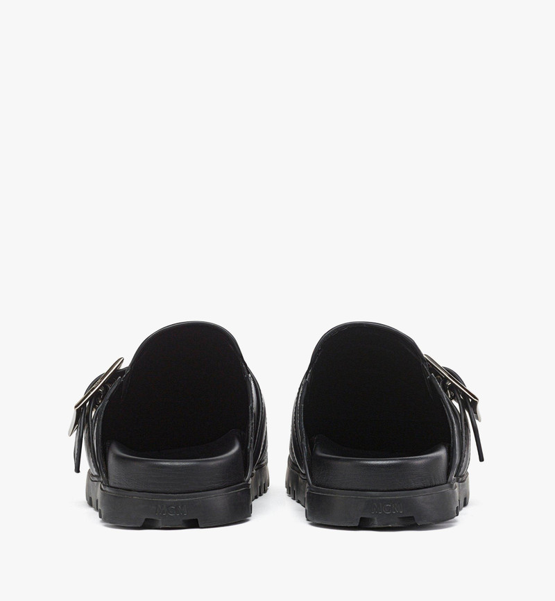 Flat Mule in Monogram Leather 3