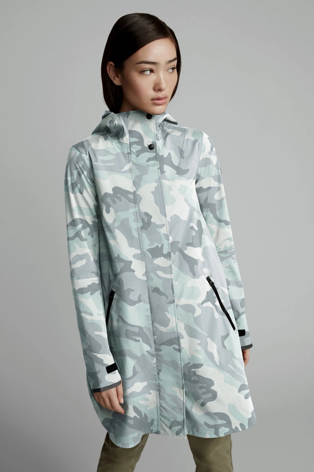 WOMEN'S KITSILANO RAIN JACKET BLACK LABEL PRINT - 2