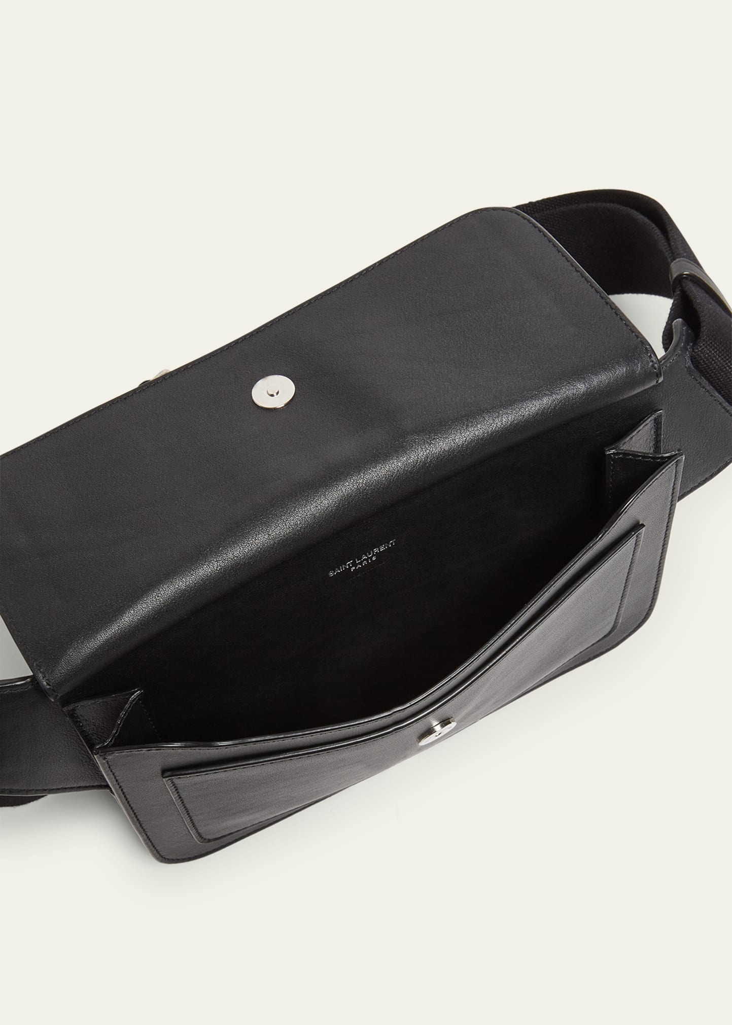 Men's New Line Leather Belt Bag - 4