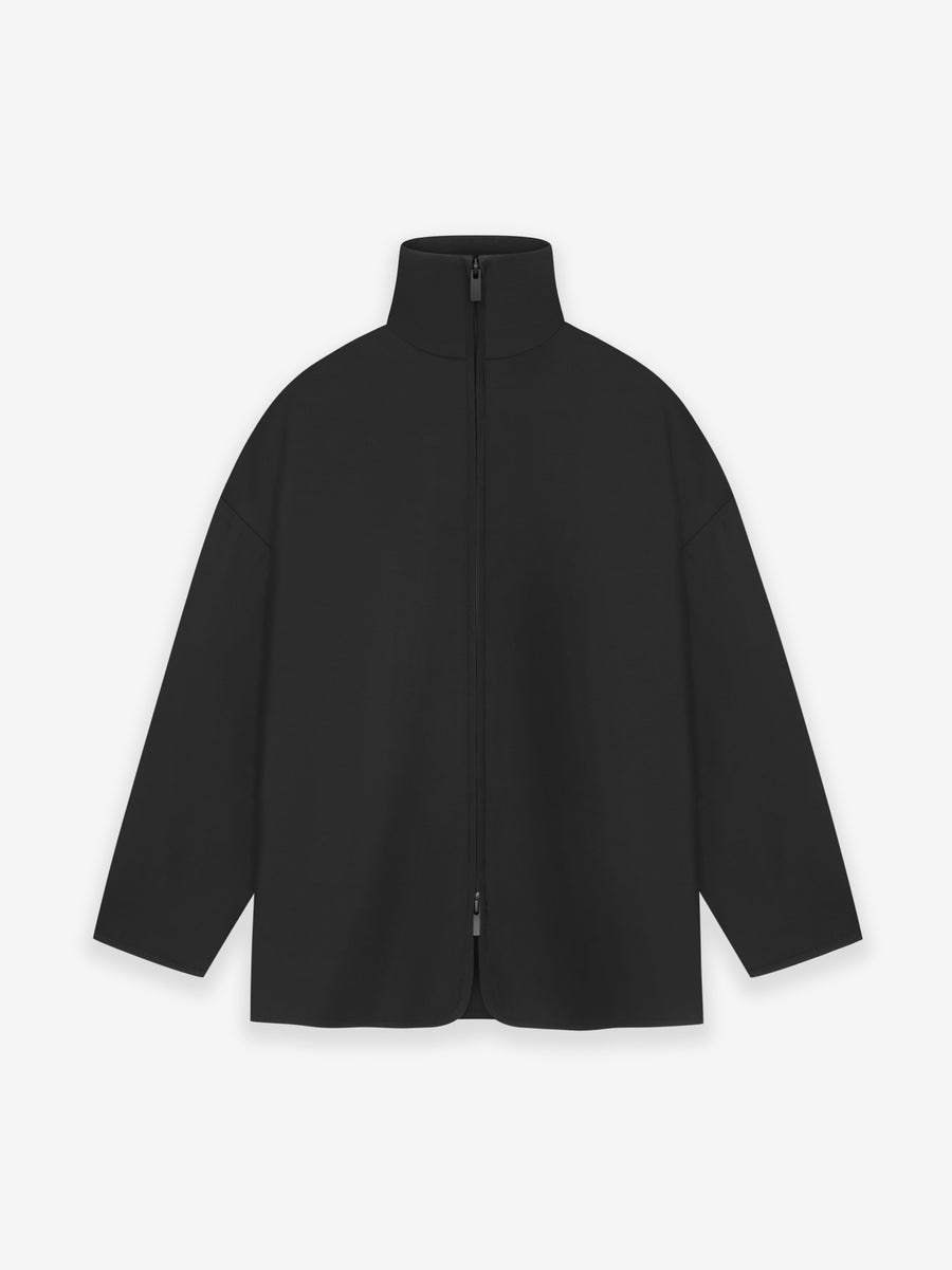 Wool Silk High Neck Jacket - 1