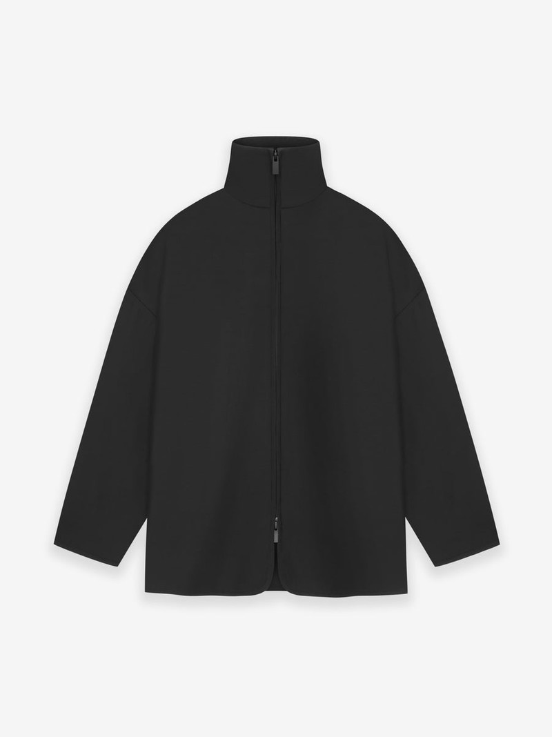 Wool Silk High Neck Jacket 1