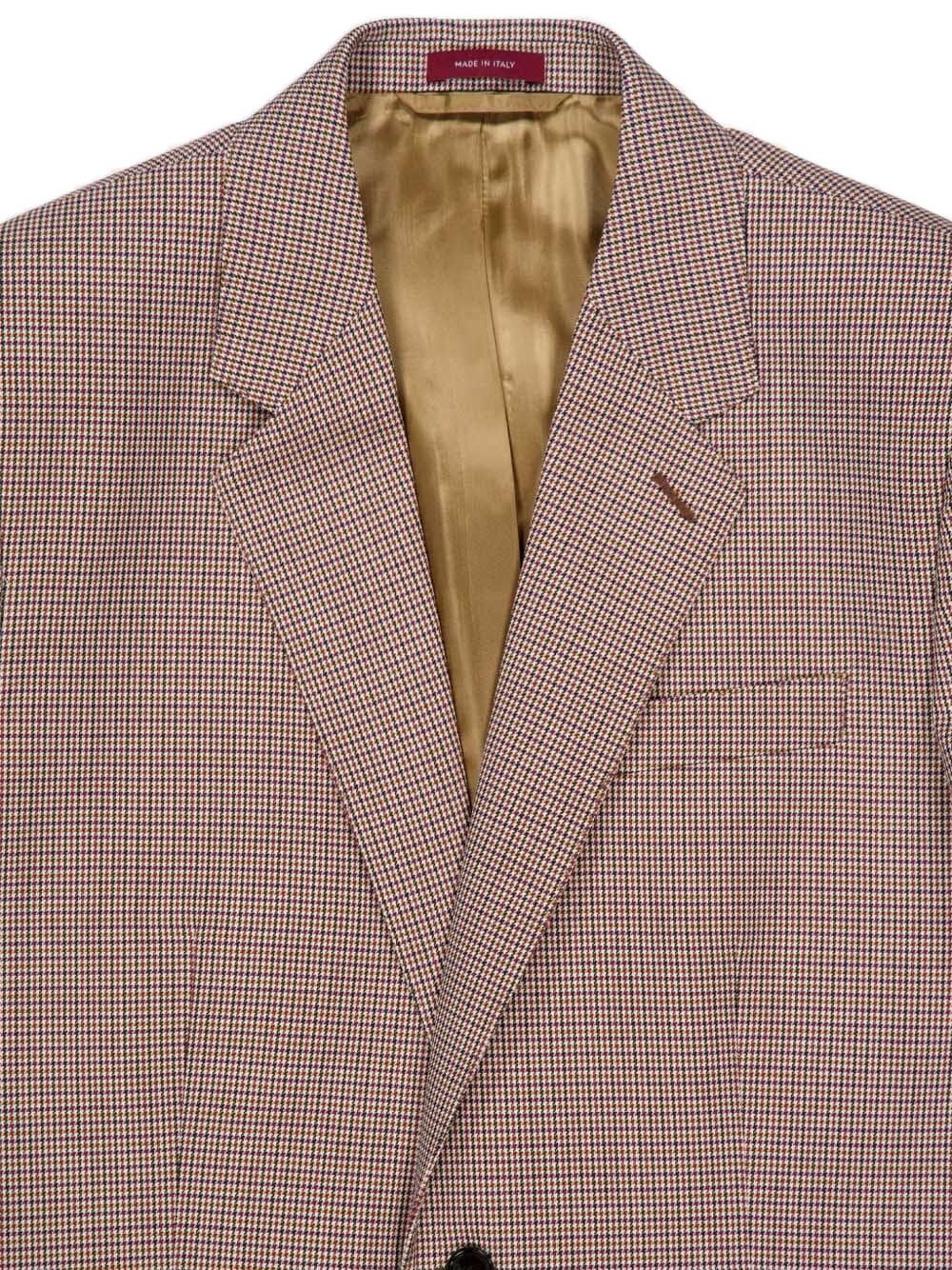 gingham-pattern blazer - 4