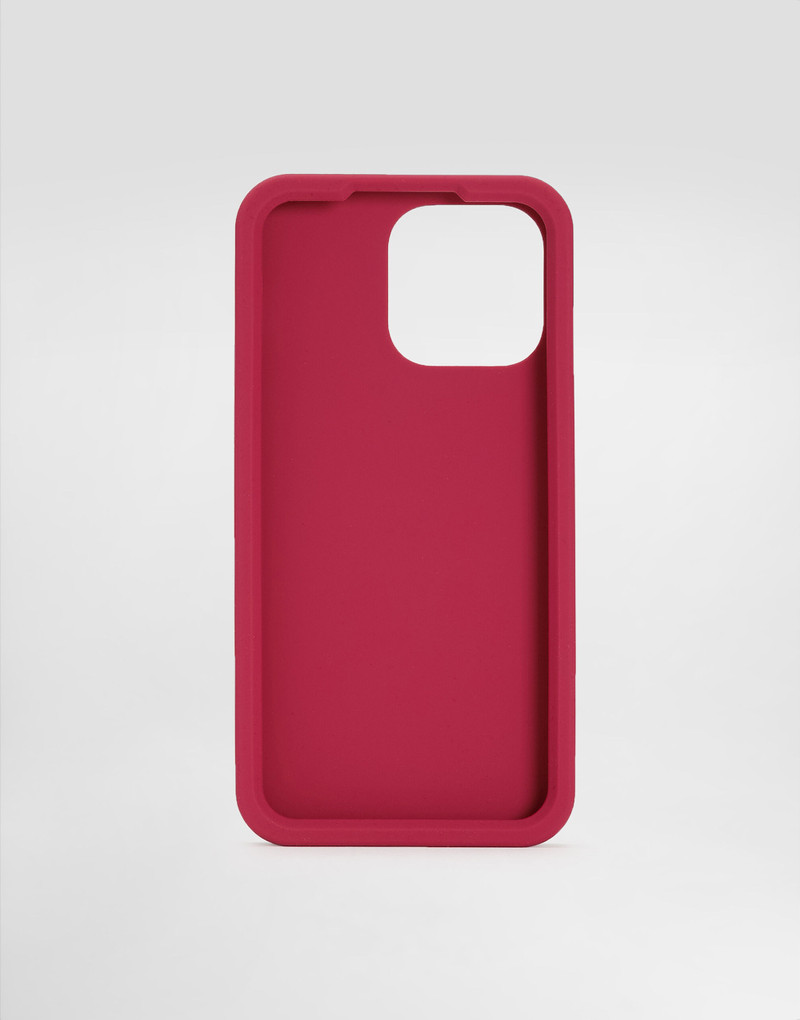 Dolce & Gabbana Rubber iPhone 14 Pro Max Cover with DG logo outlook