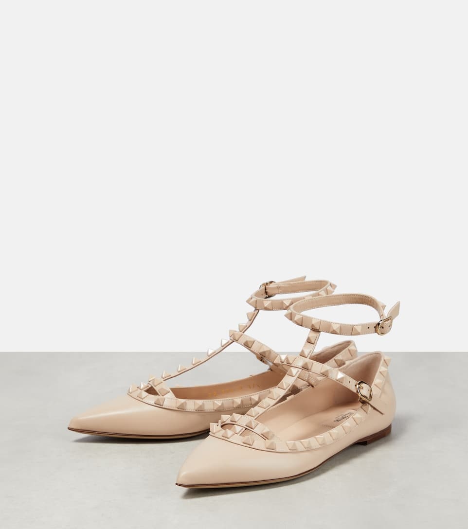 Valentino Rockstud leather ballet flats | REVERSIBLE