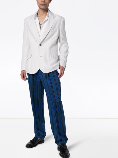 Haider Ackermann striped tailored trousers outlook