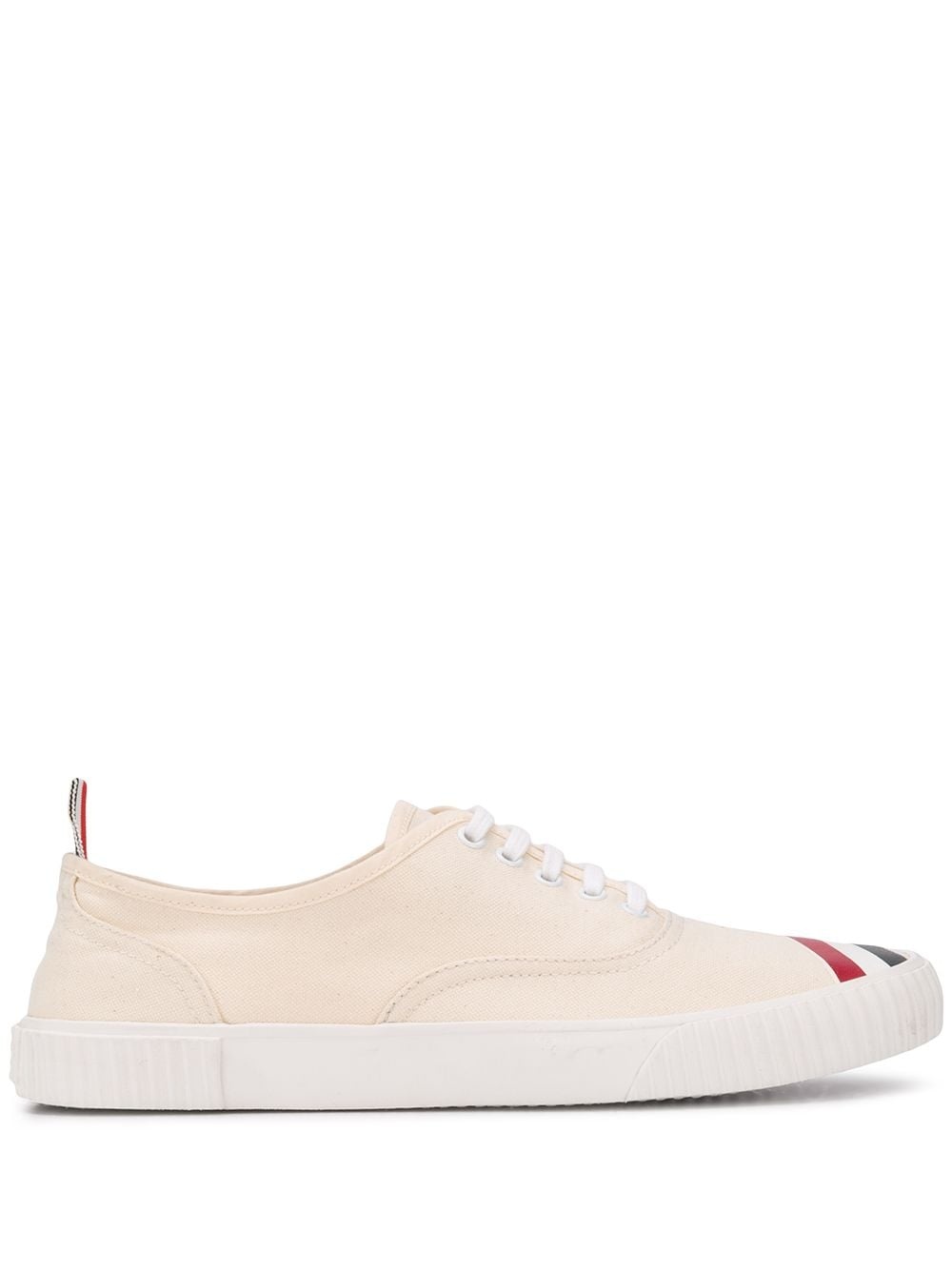 heritage RWB-stripe canvas sneakers - 1