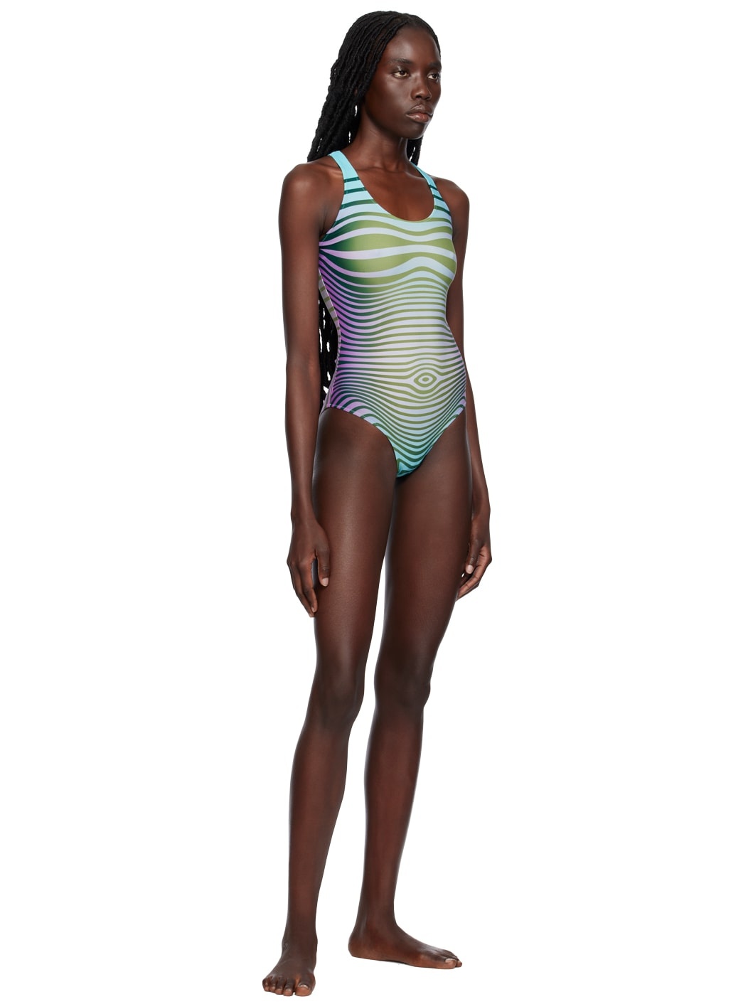 SSENSE Exclusive Blue 'The Body Morphing' Swimsuit - 4