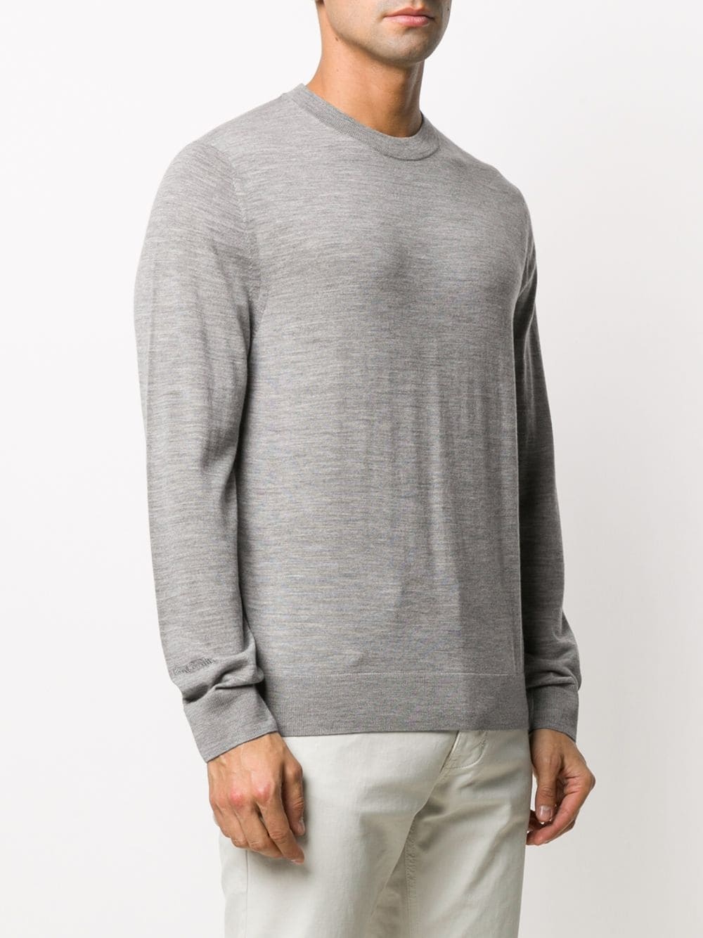 fine marl knit jumper - 3