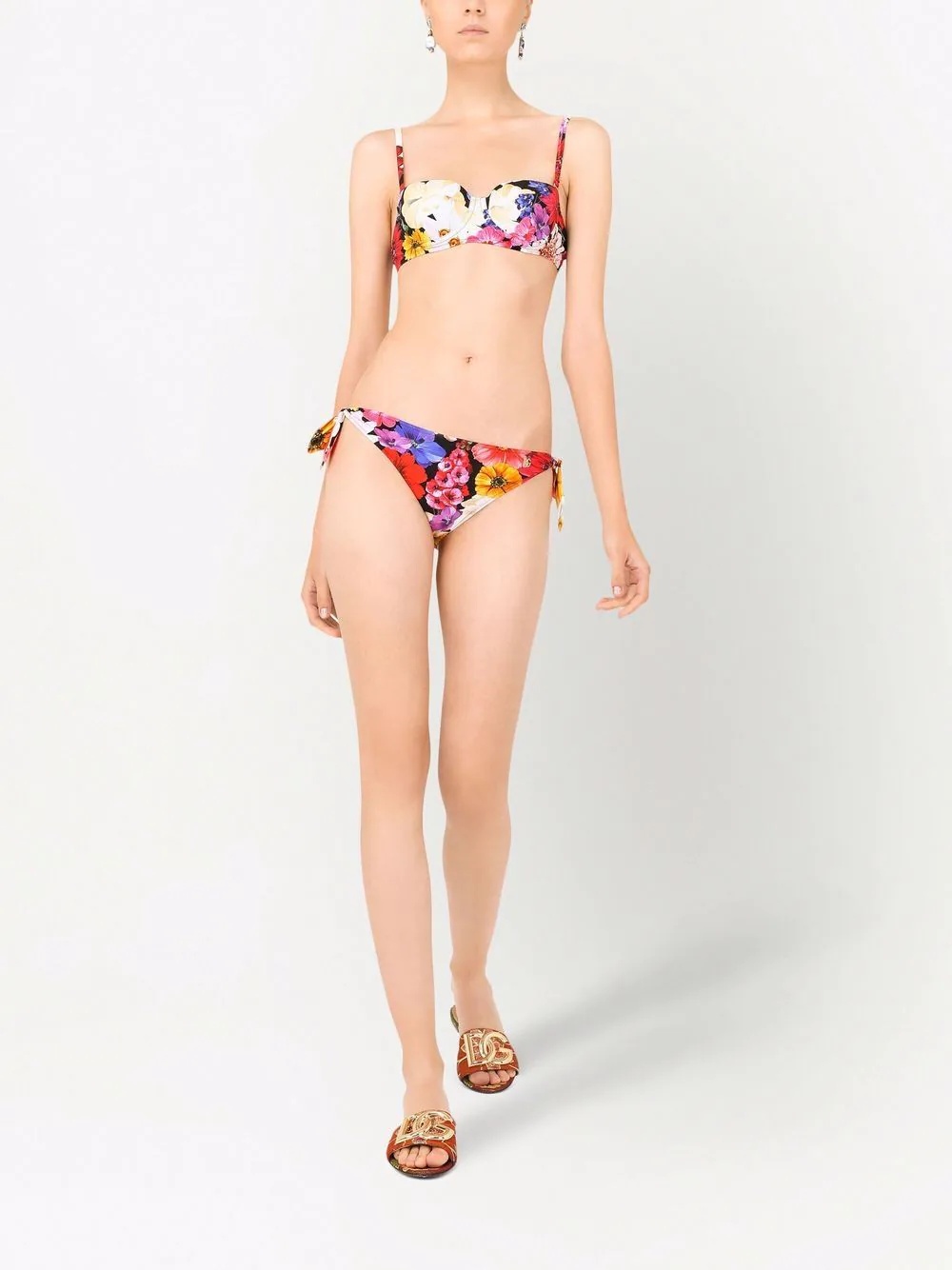 floral-print balconette bikini - 2