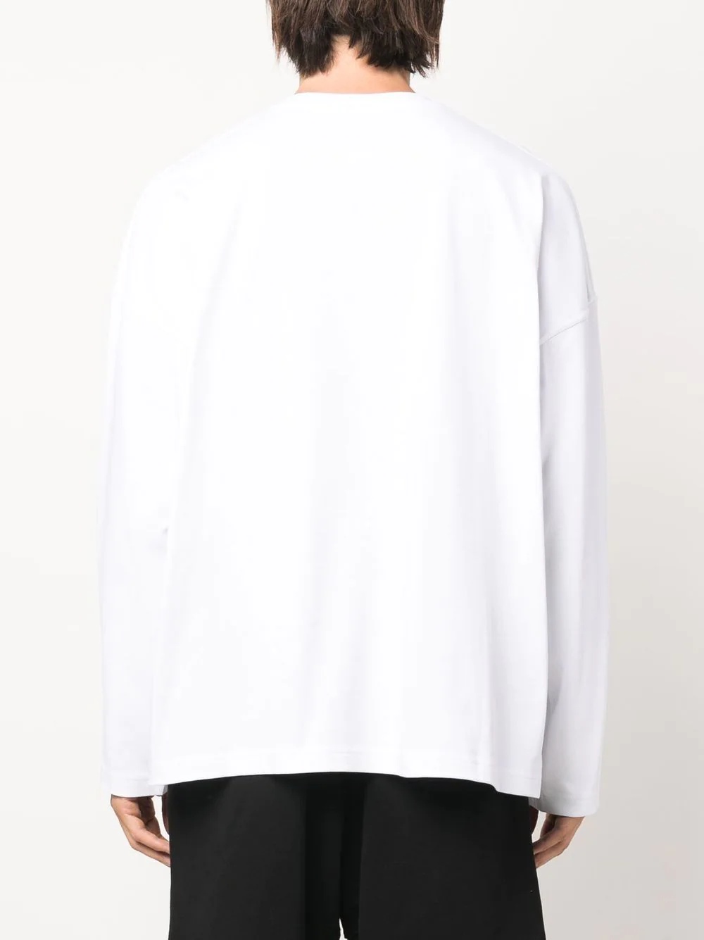 logo-print cotton sweatshirt - 6