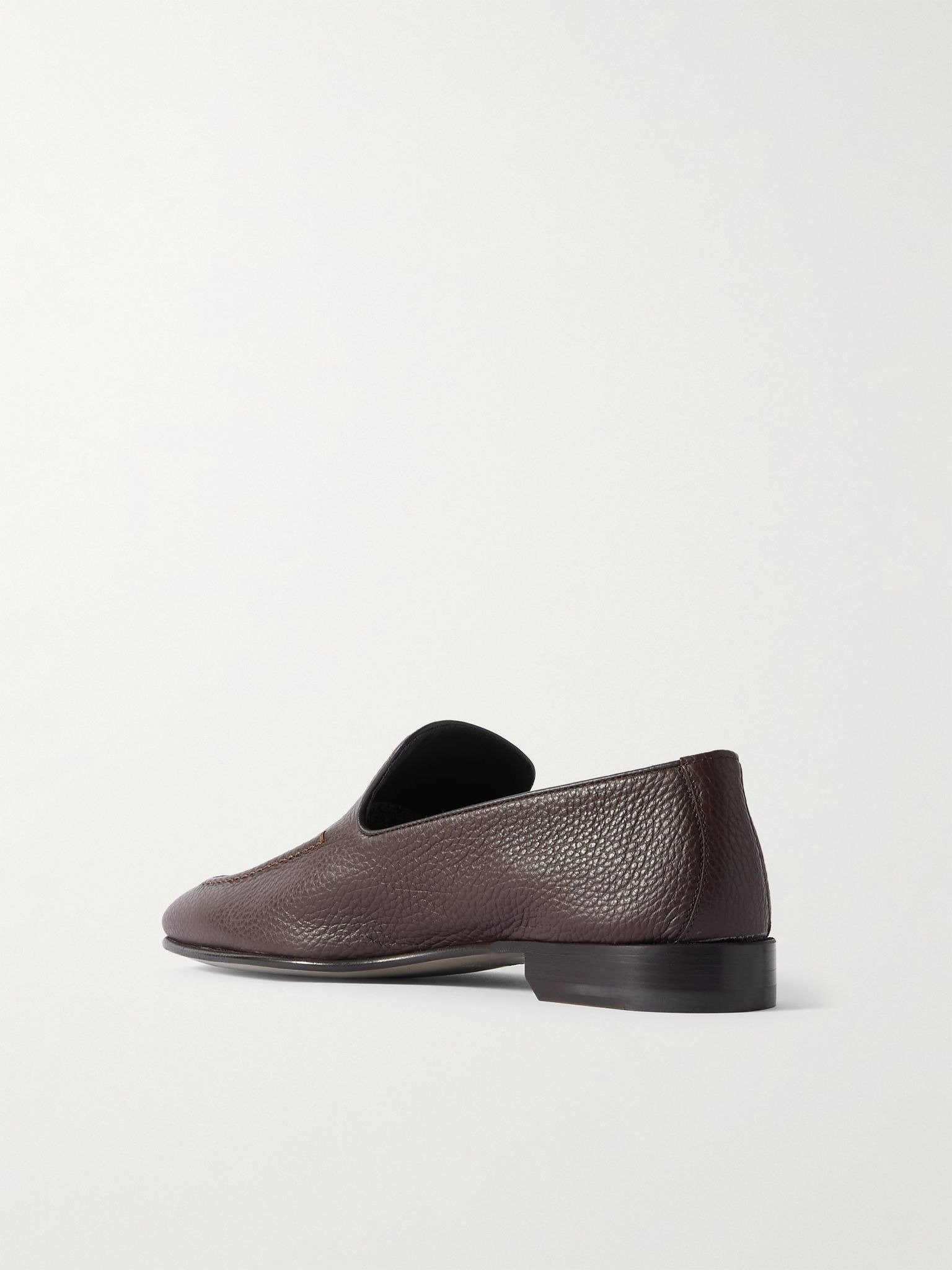 Truro Full-Grain Leather Loafers Dark brown - 4