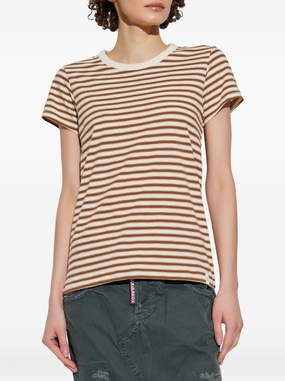 striped T-shirt - 3
