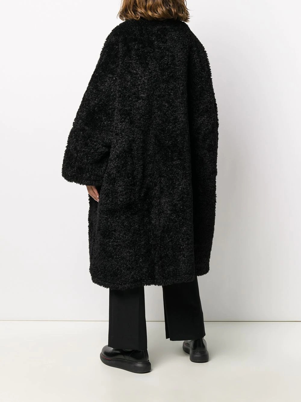 reversible oversized teddy coat - 4