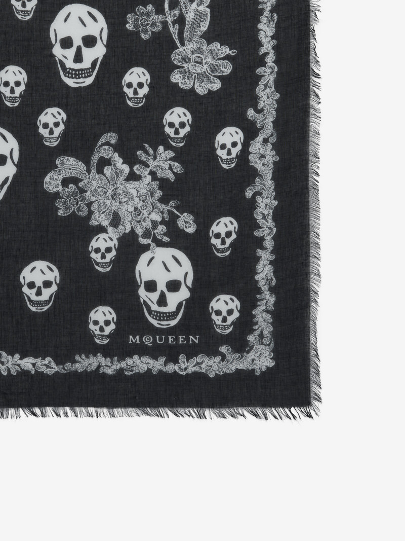 Lace Ribcage Skull Foulard 3
