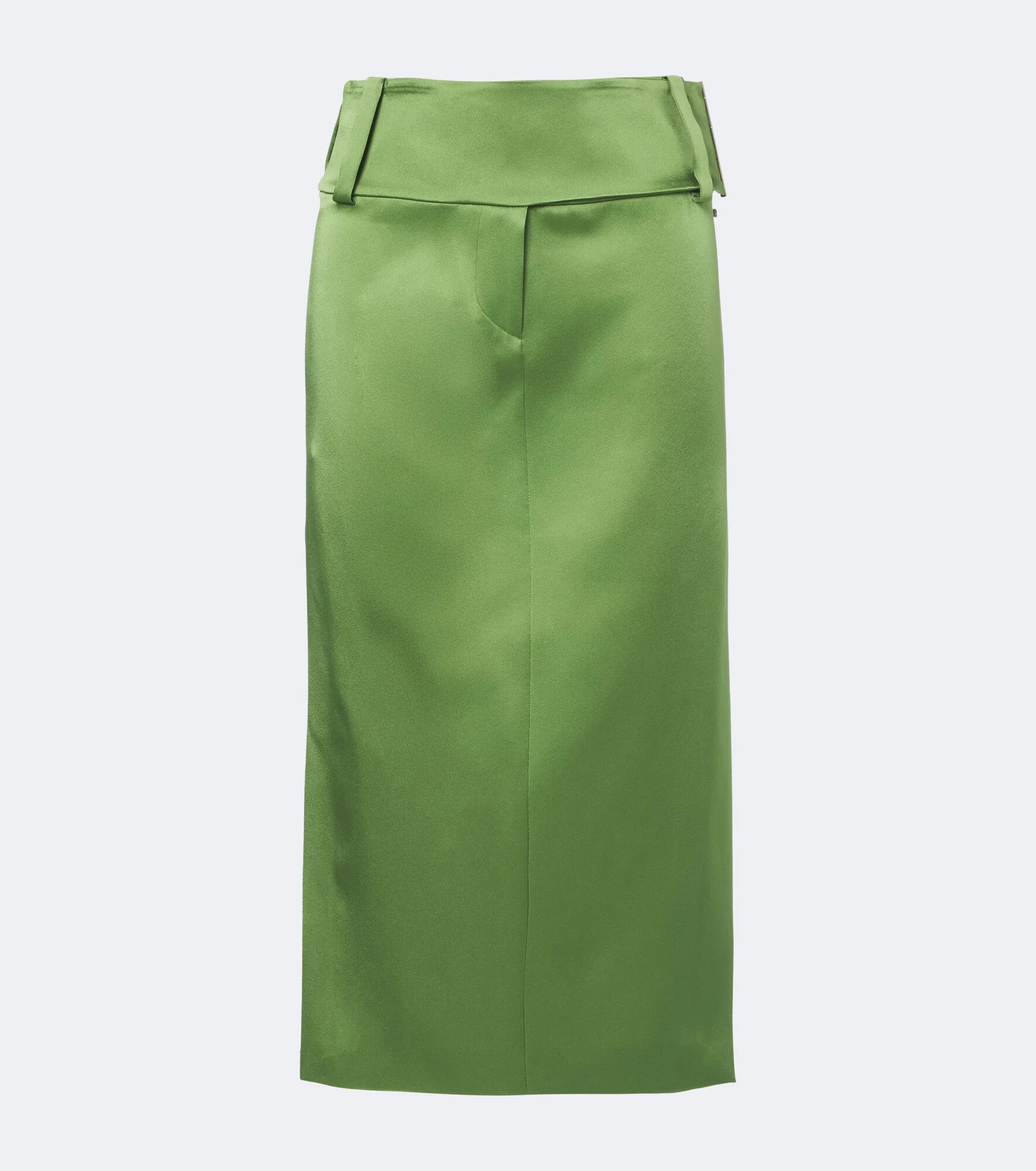 Satin midi skirt - 1