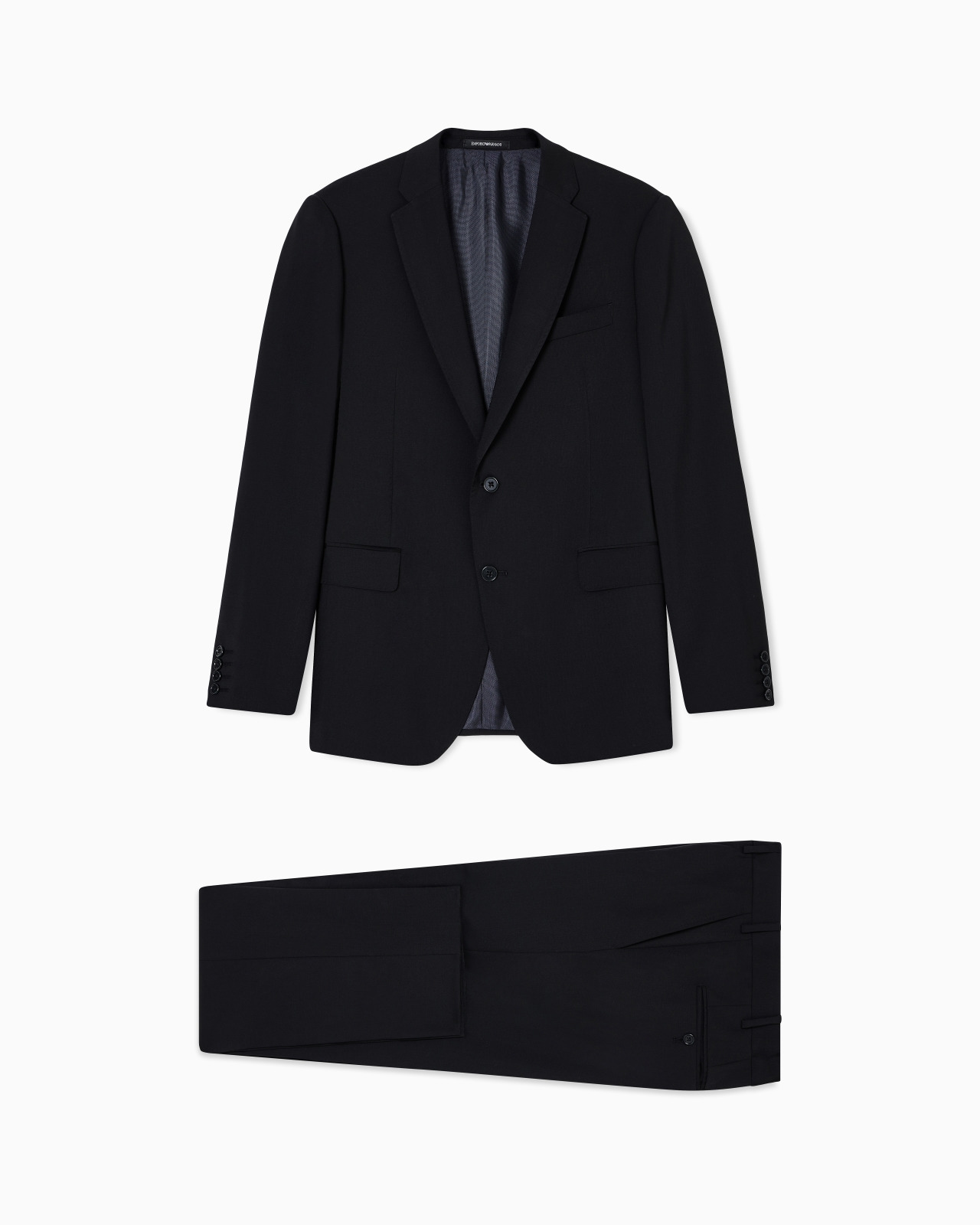 SINGLE-BREASTED SUIT IN NATURAL STRETCH, TROPICAL LIGHT WOOL - 1