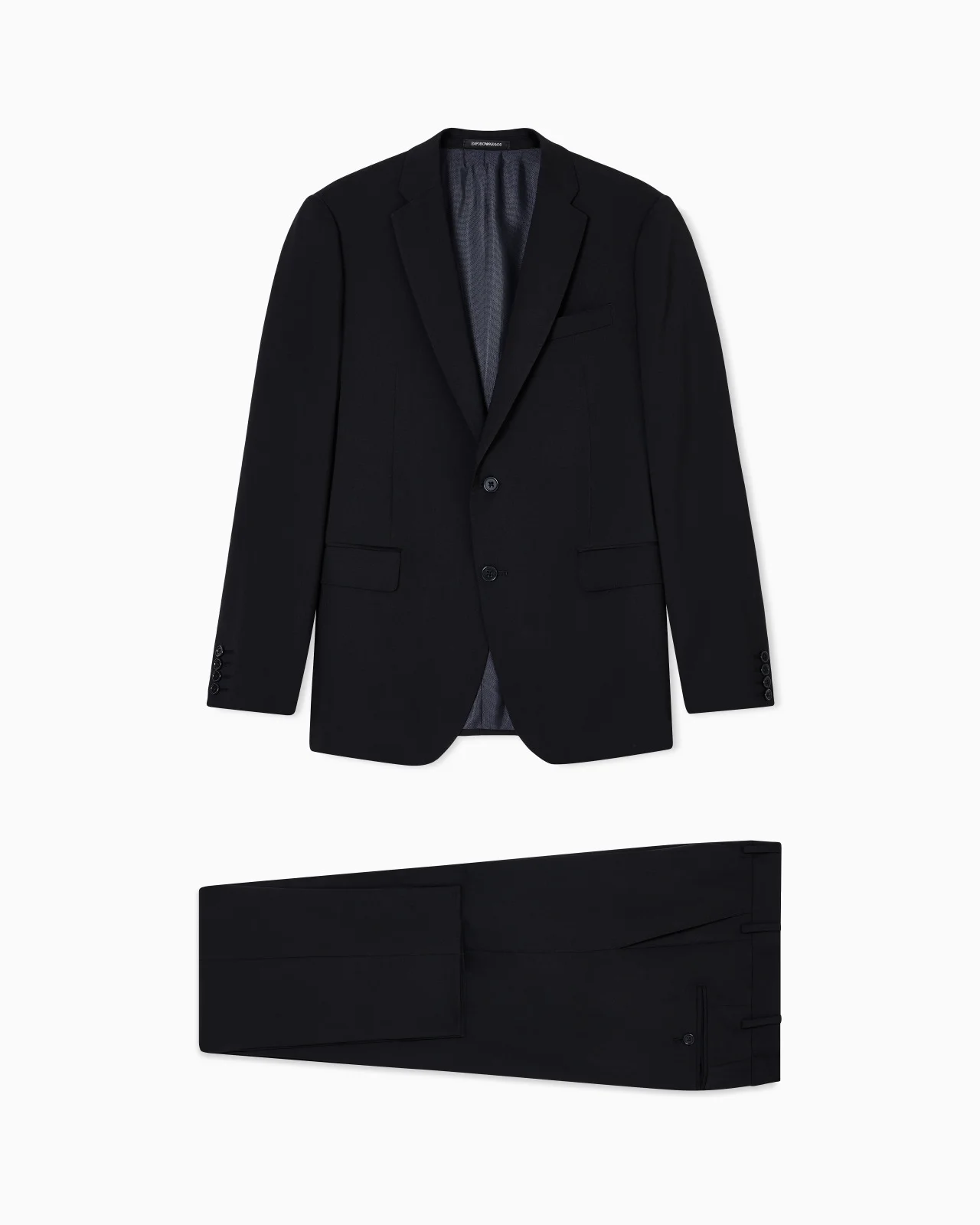 SINGLE-BREASTED SUIT IN NATURAL STRETCH, TROPICAL LIGHT WOOL - 1