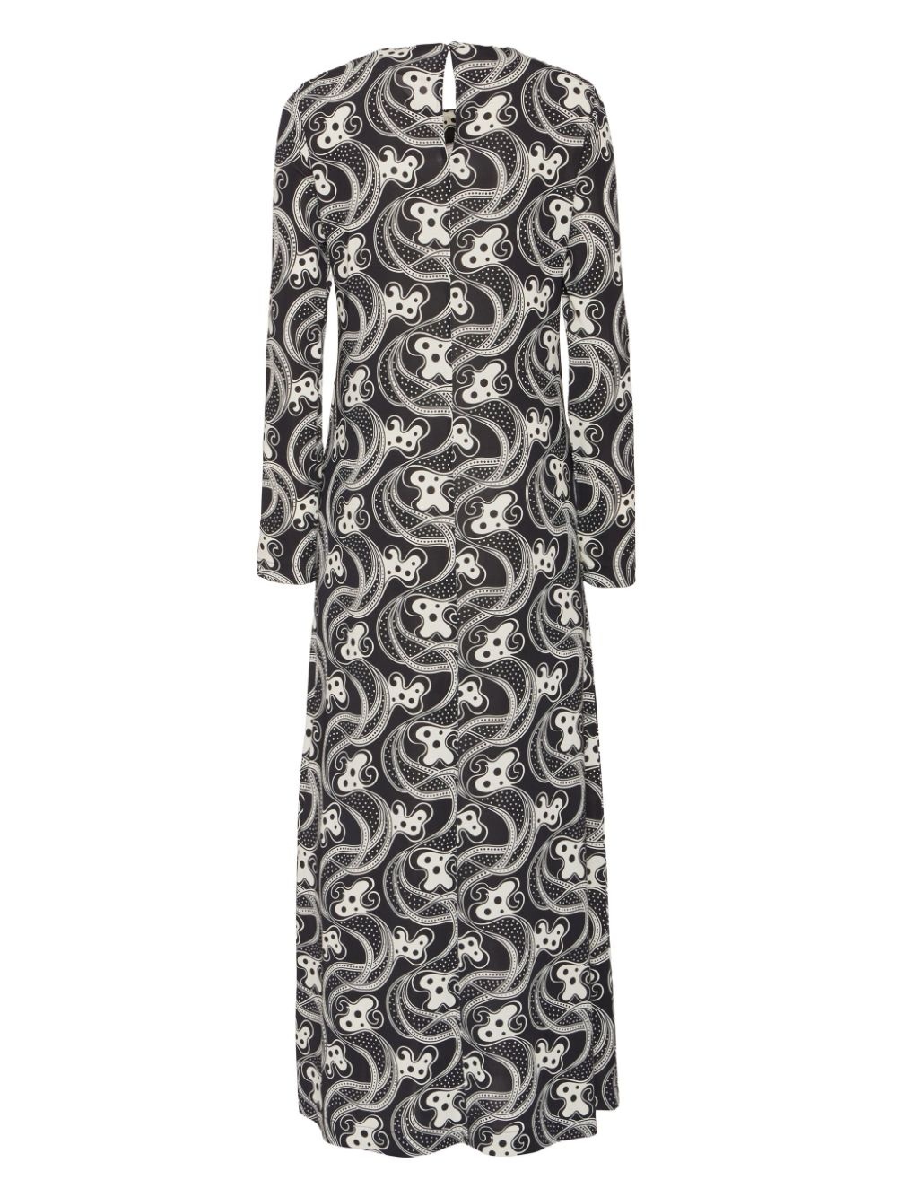 long-sleeve swing dress - 4