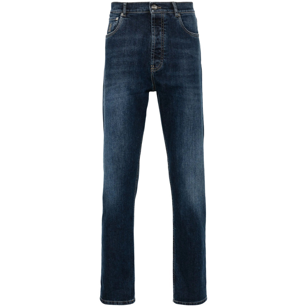 Brunello Cucinelli Blue Denim - Regular & Straight-Leg Jeans Men - 1