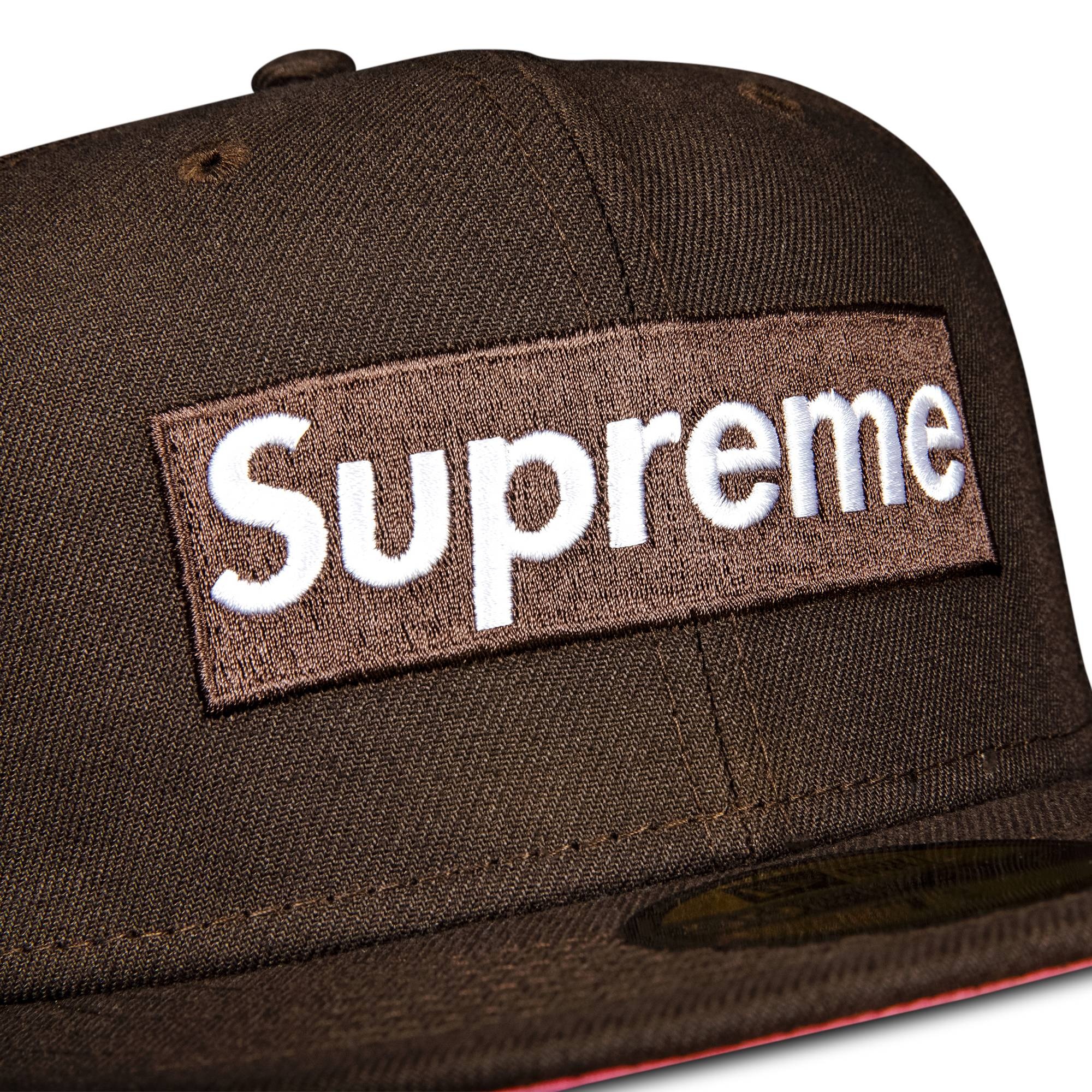 Supreme No Comp Box Logo New Era 'Brown' - 3