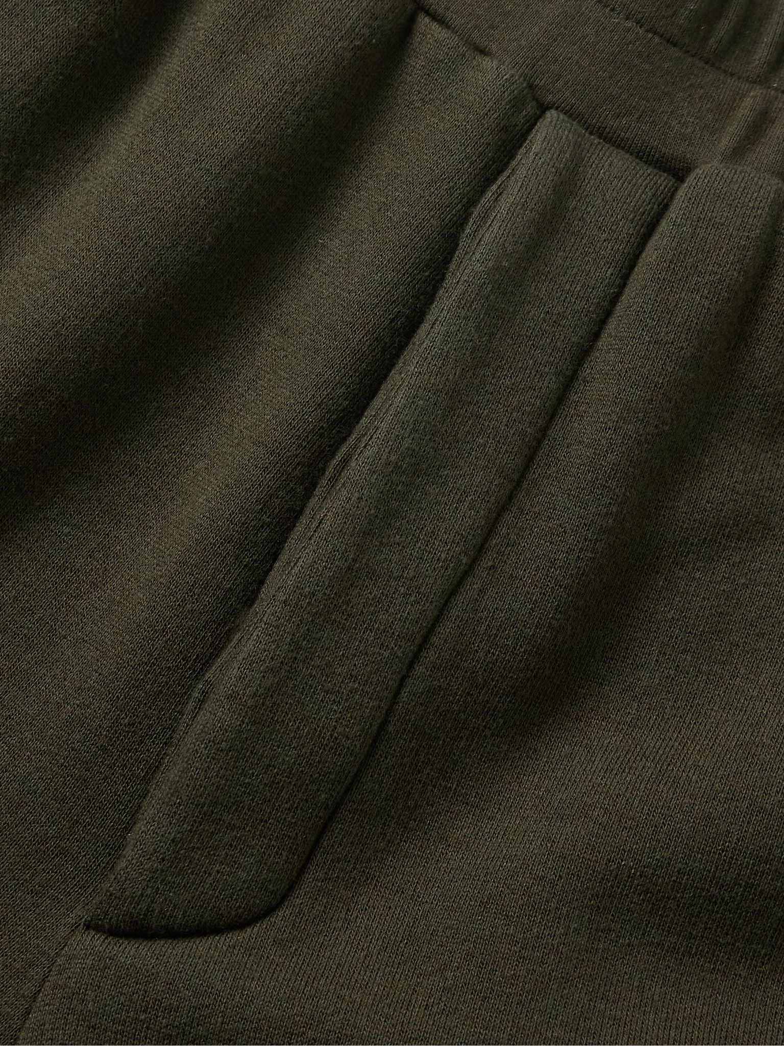 Navo Tapered Cotton and Cashmere-Blend Jersey Sweatpants Dark brown - 5