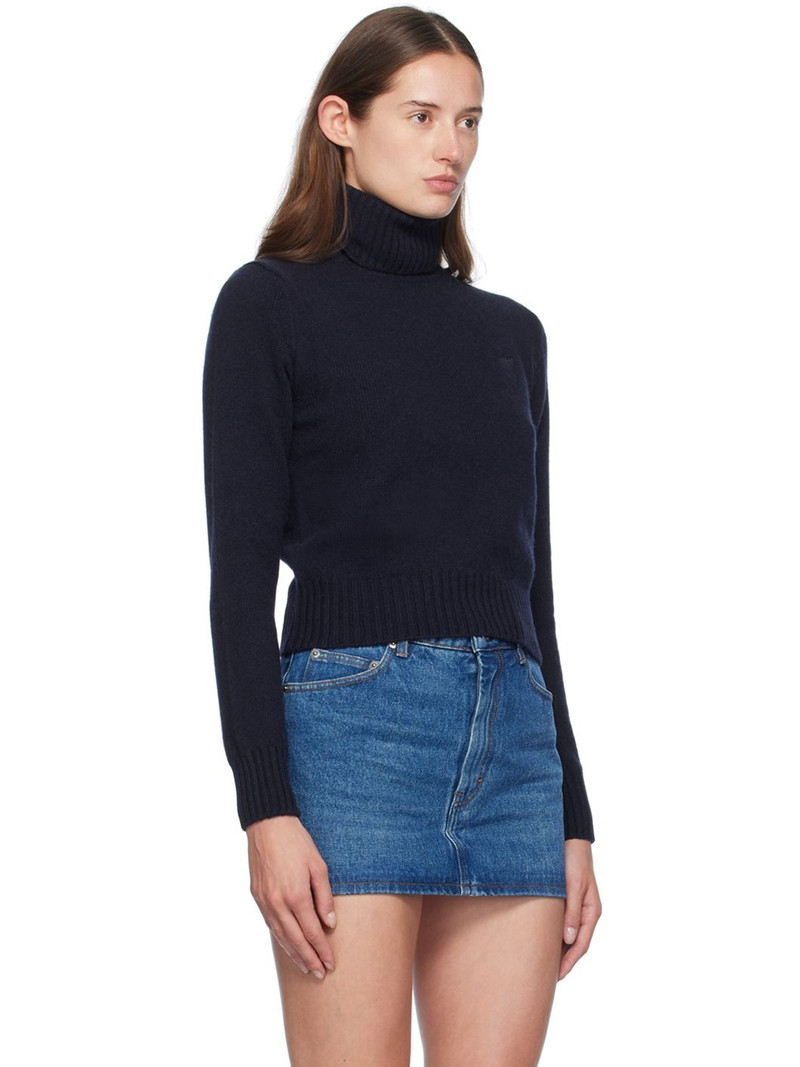 Navy Cashmere Ami de Cœur Turtleneck 2