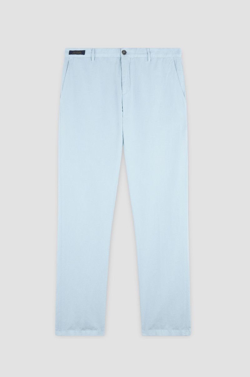 CHINO PANTS IN LINEN AND COTTON 1