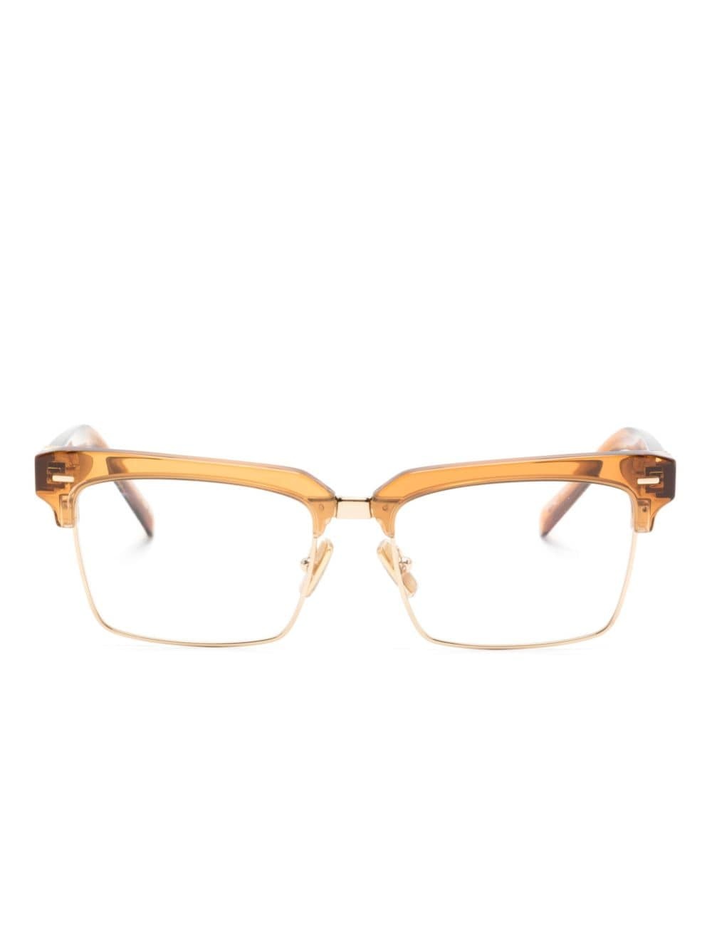 Runway Clubmaster-frame glasses - 1