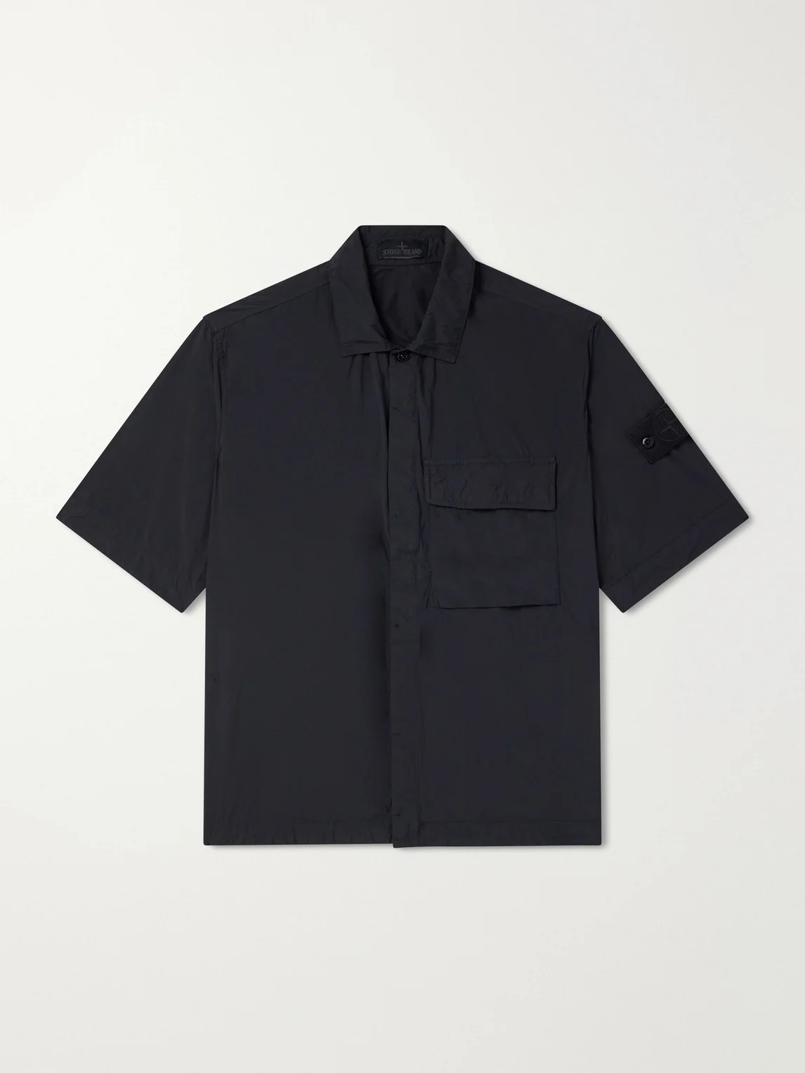 STONE ISLAND GHOST Brushed Nylon Shirt - 1
