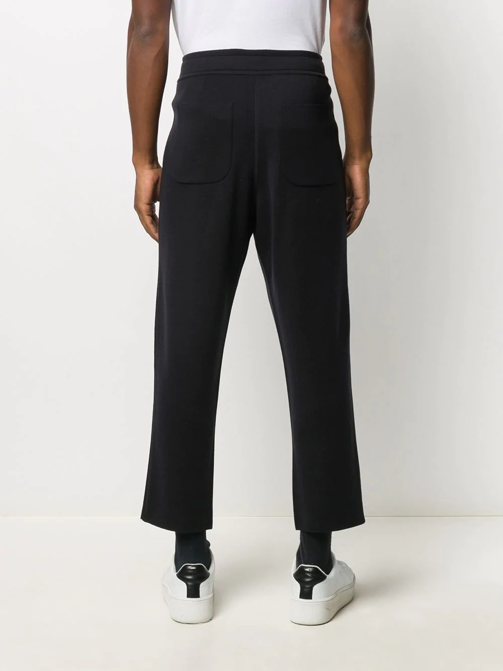 high-waisted track trousers - 4