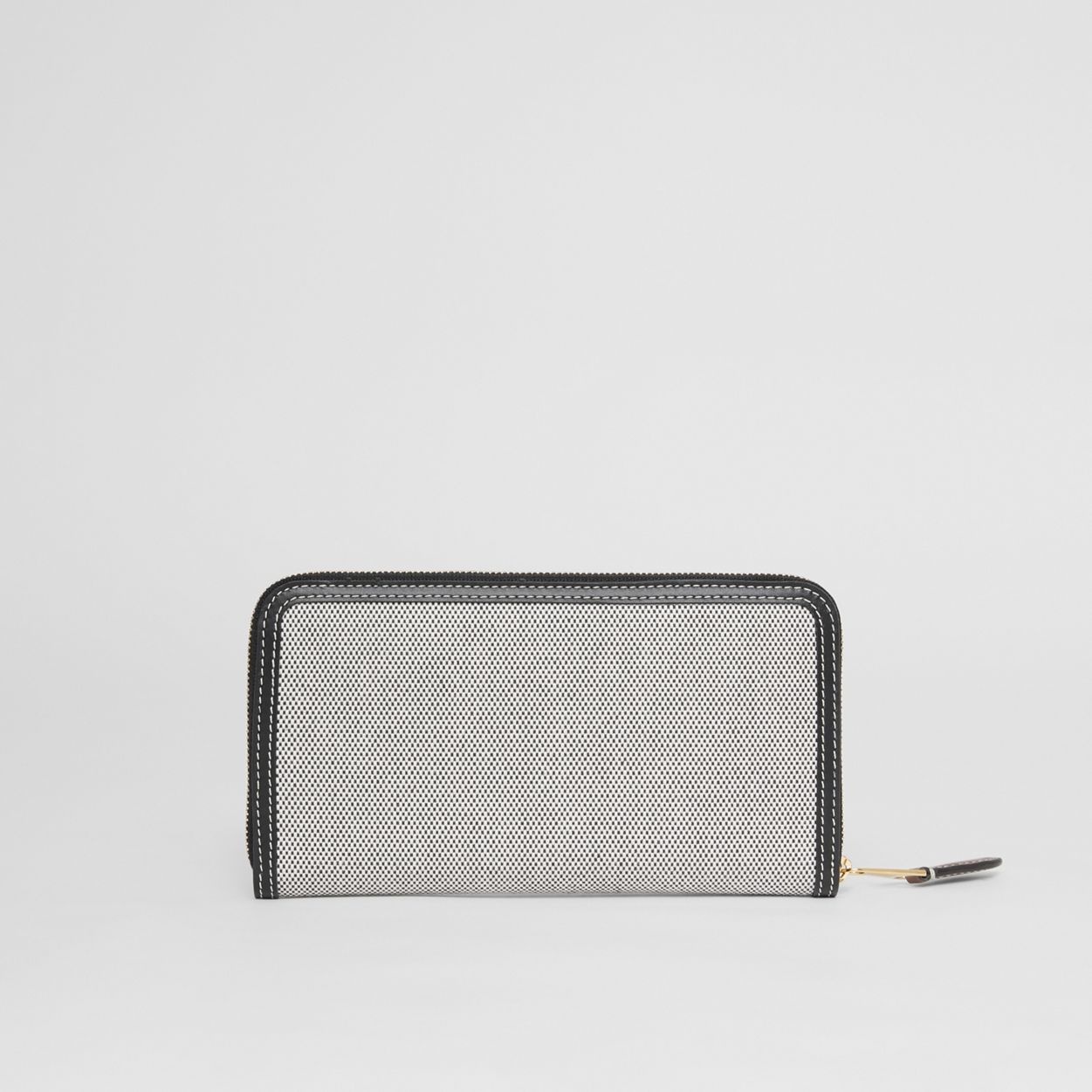 Horseferry Print Canvas and Leather Ziparound Wallet - 5