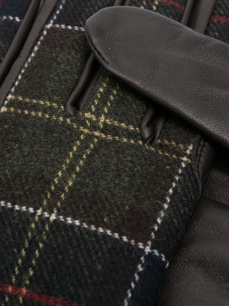 Barbour Newbrough tartan full-finger gloves outlook