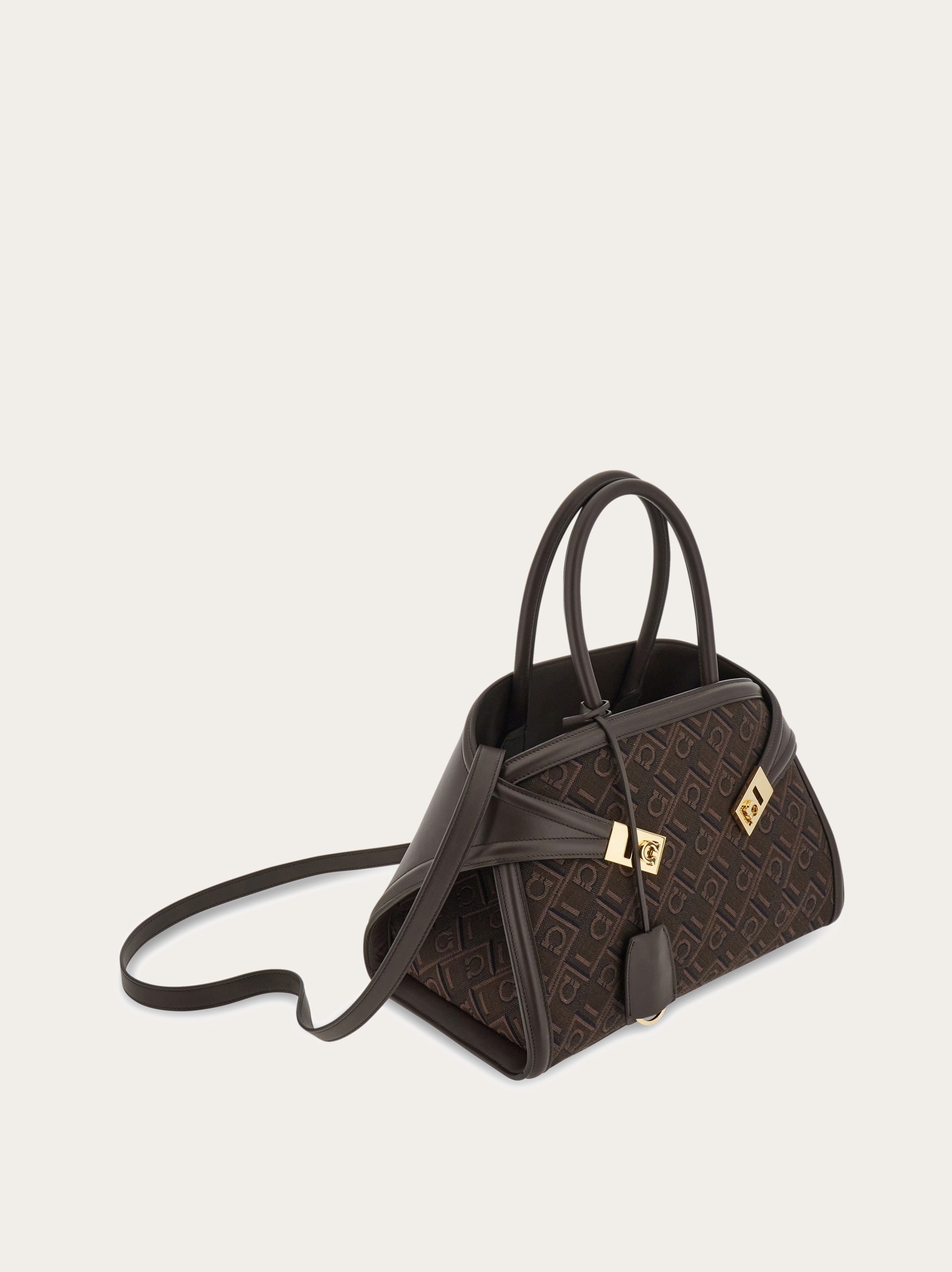 Hug jacquard handbag (S) - 7