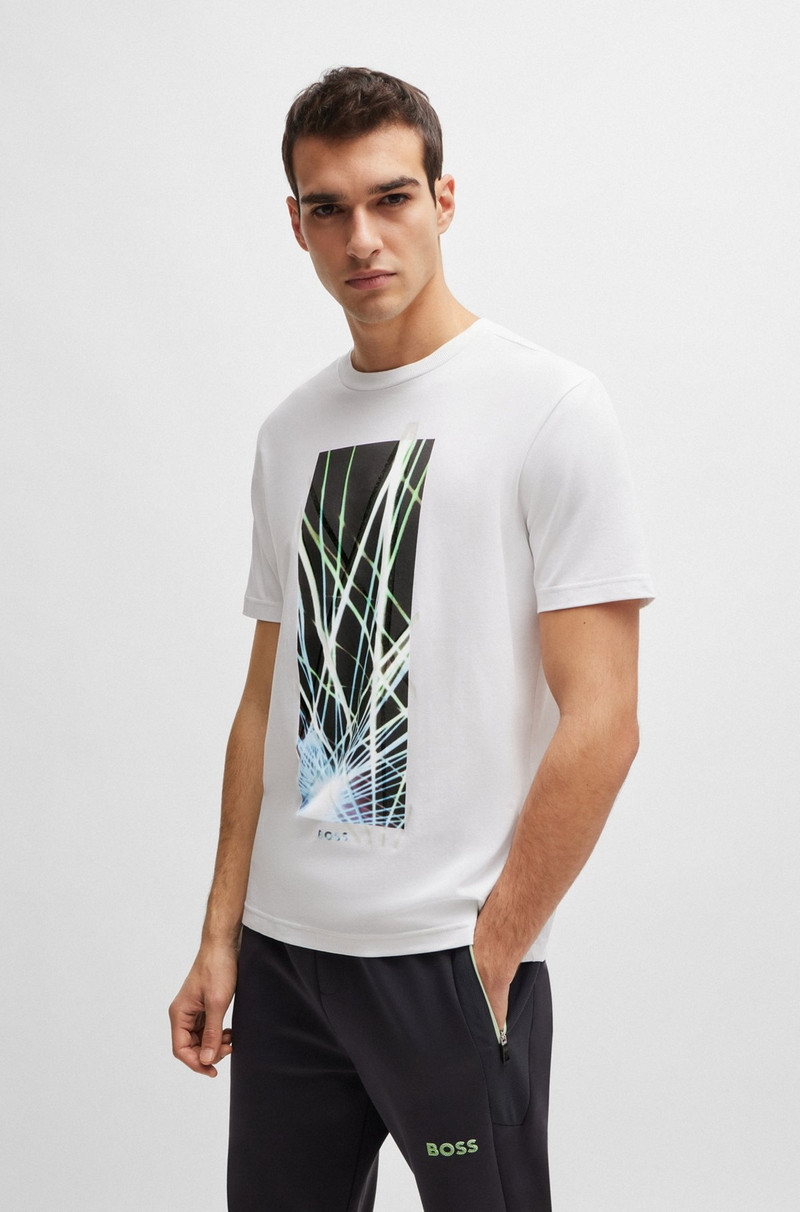 REGULAR-FIT T-SHIRT IN STRETCH COTTON WITH SEASONAL ARTWORK 2