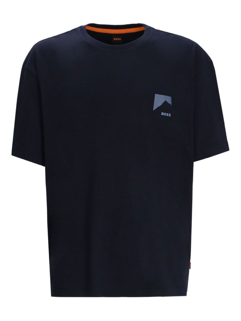 mountain-print T-shirt 1