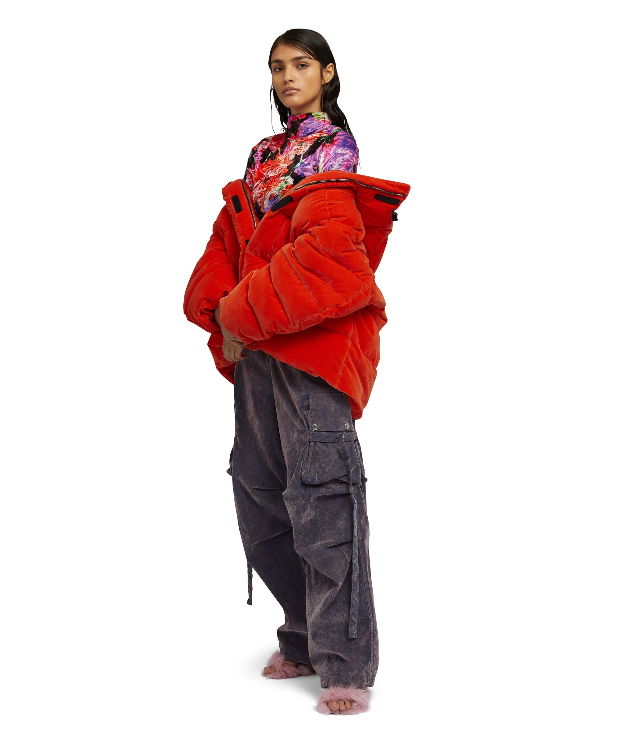 Padded jacket with "Blossom Hallucination" workmanship - 5