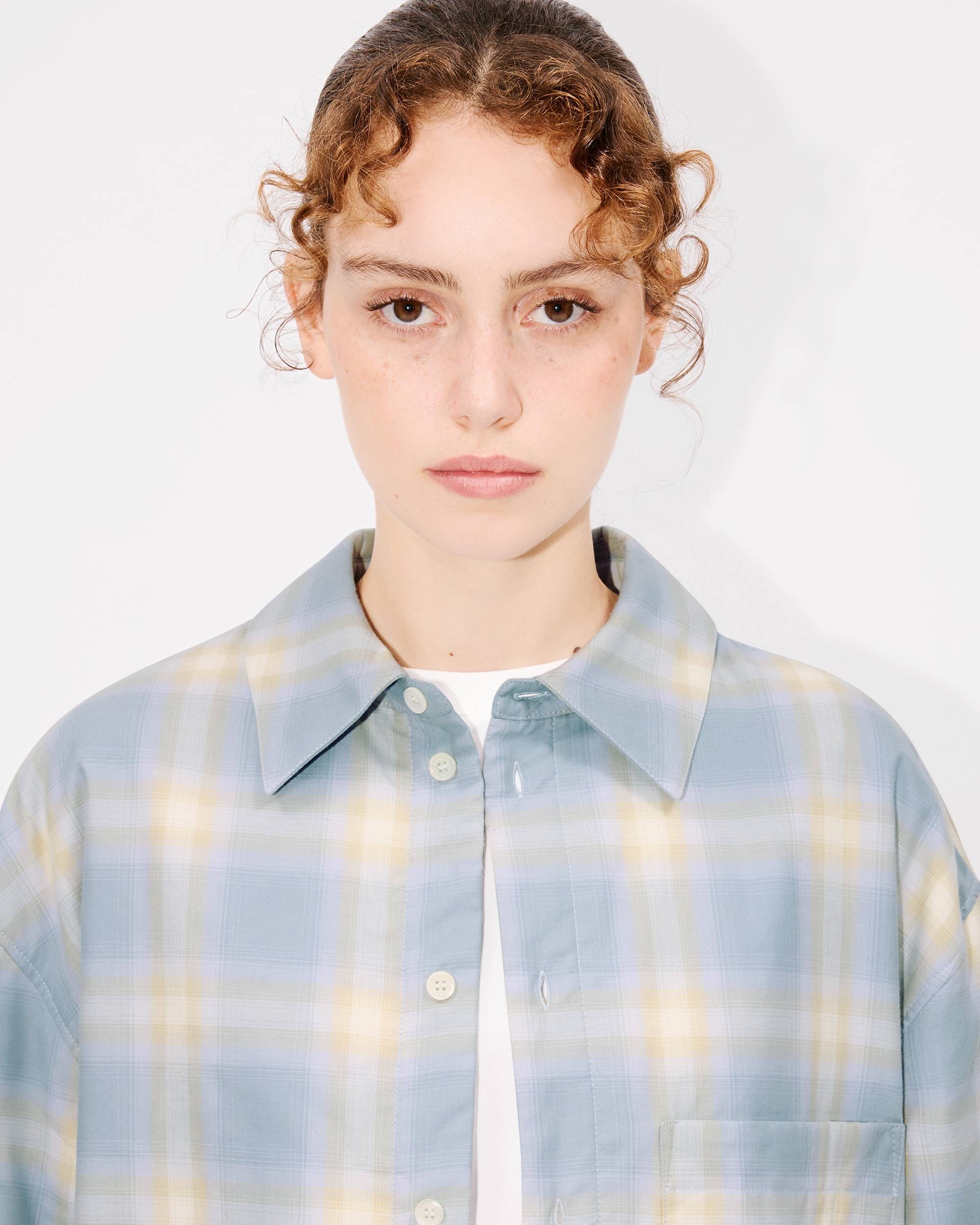 Genderless padded overshirt in cotton - 6