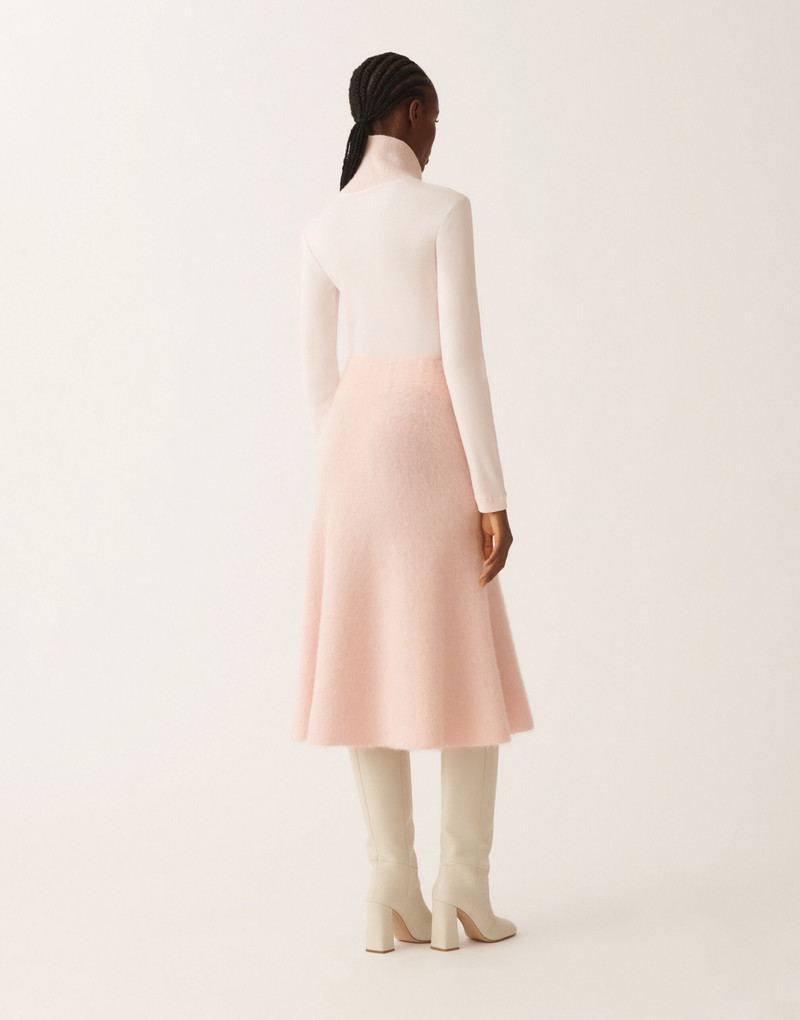 Brushed merino and mohair skirt 4