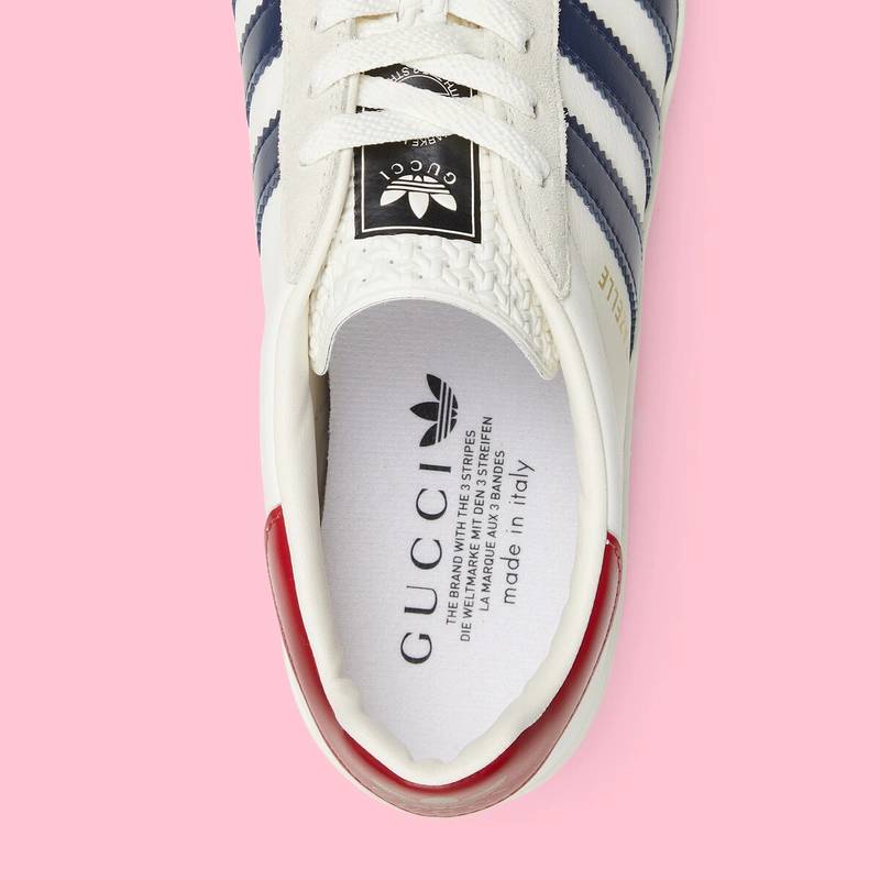 adidas adidas x Gucci men's Gazelle sneaker outlook