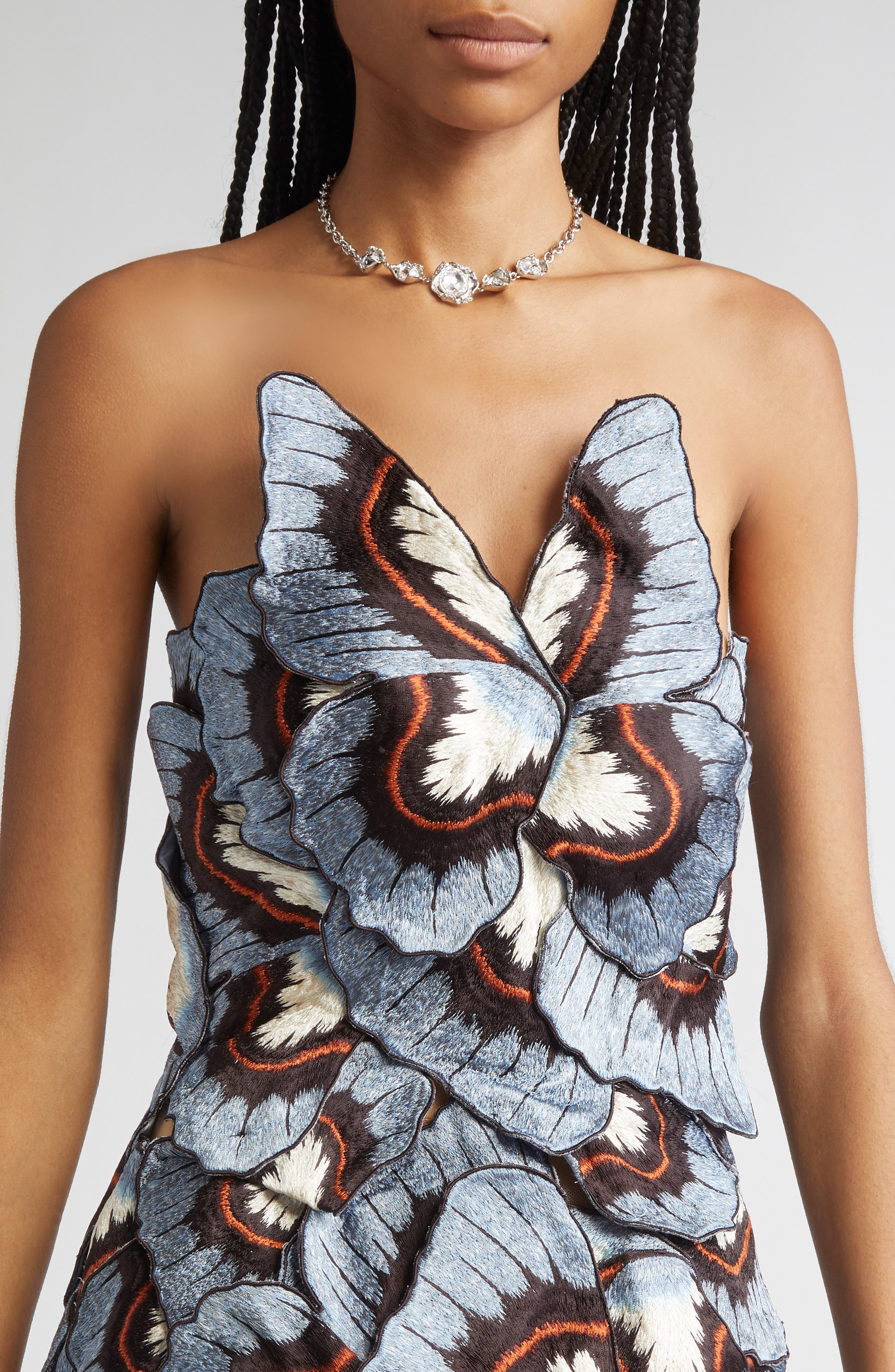 Oscar de la Renta Crystal Nest Frontal Necklace at Nordstrom - 3