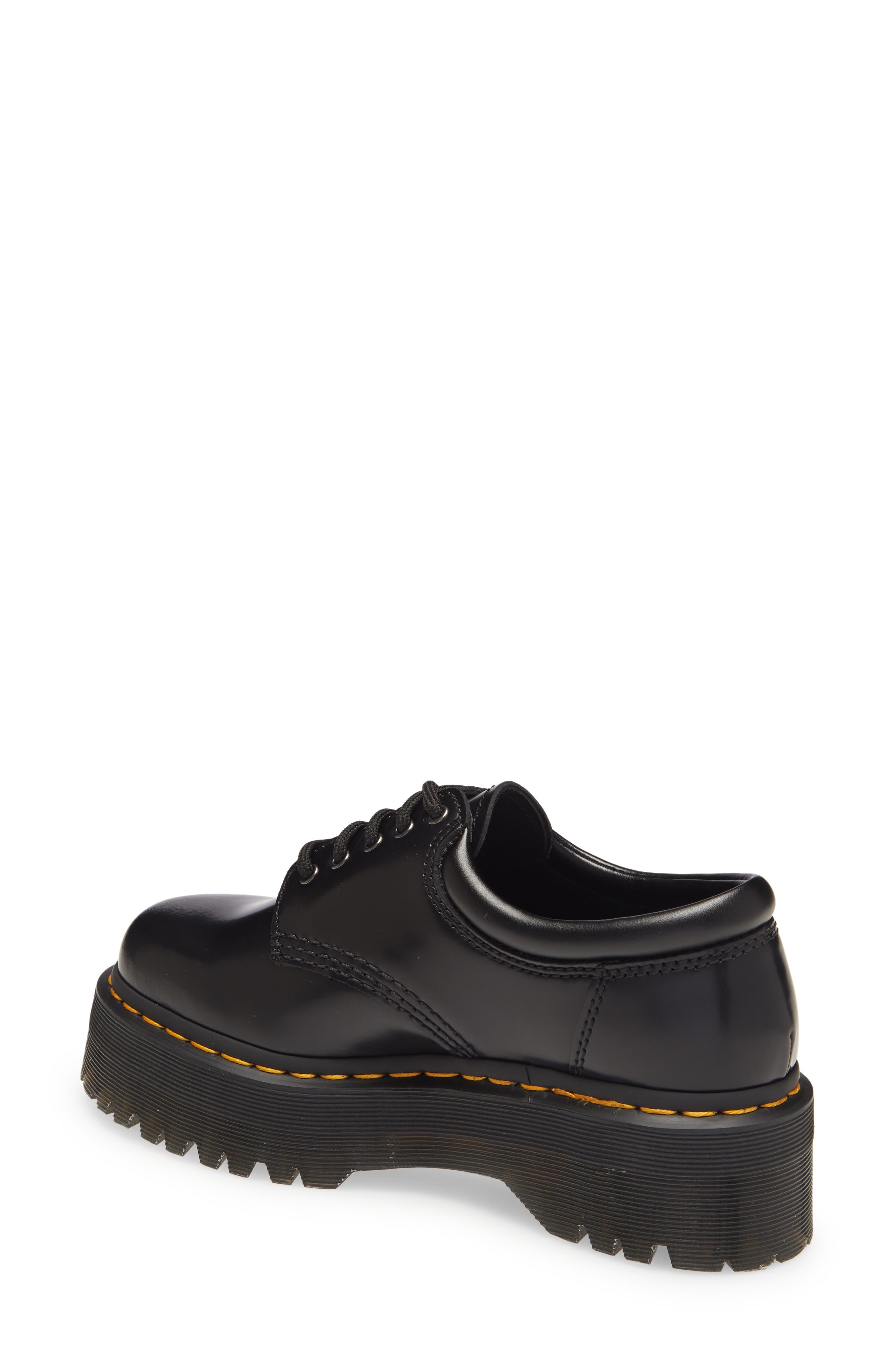 Dr. Martens 8053 Quad Smooth Platform Derby in Black at Nordstrom - 2