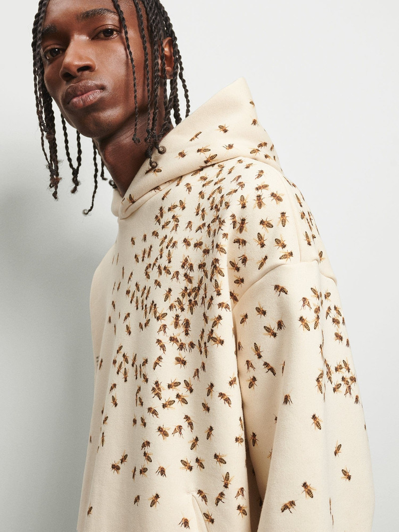 Mens Bee The Change Hoodie - Undyed 5