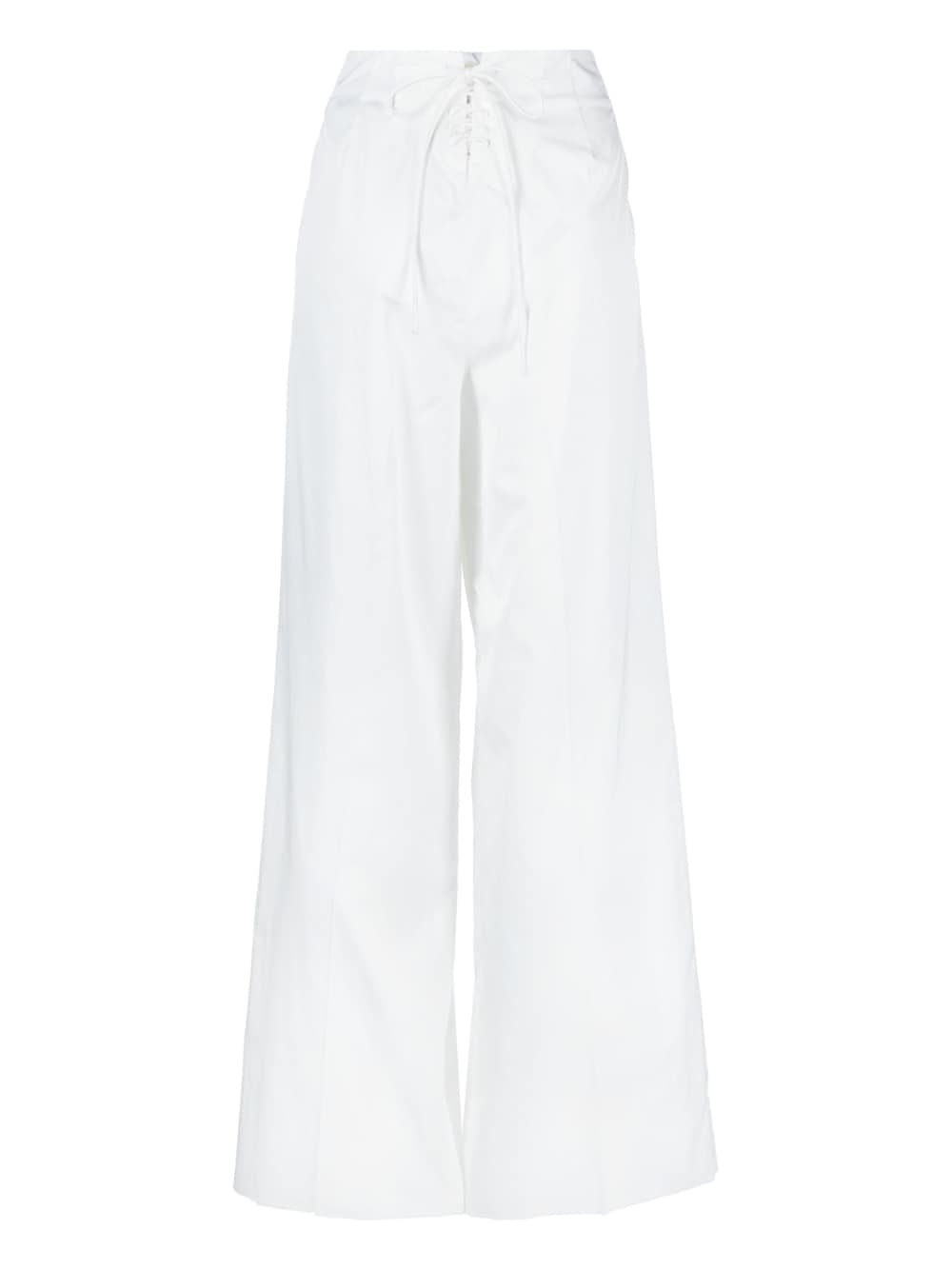 decorative buttons high-waisted trousers - 2