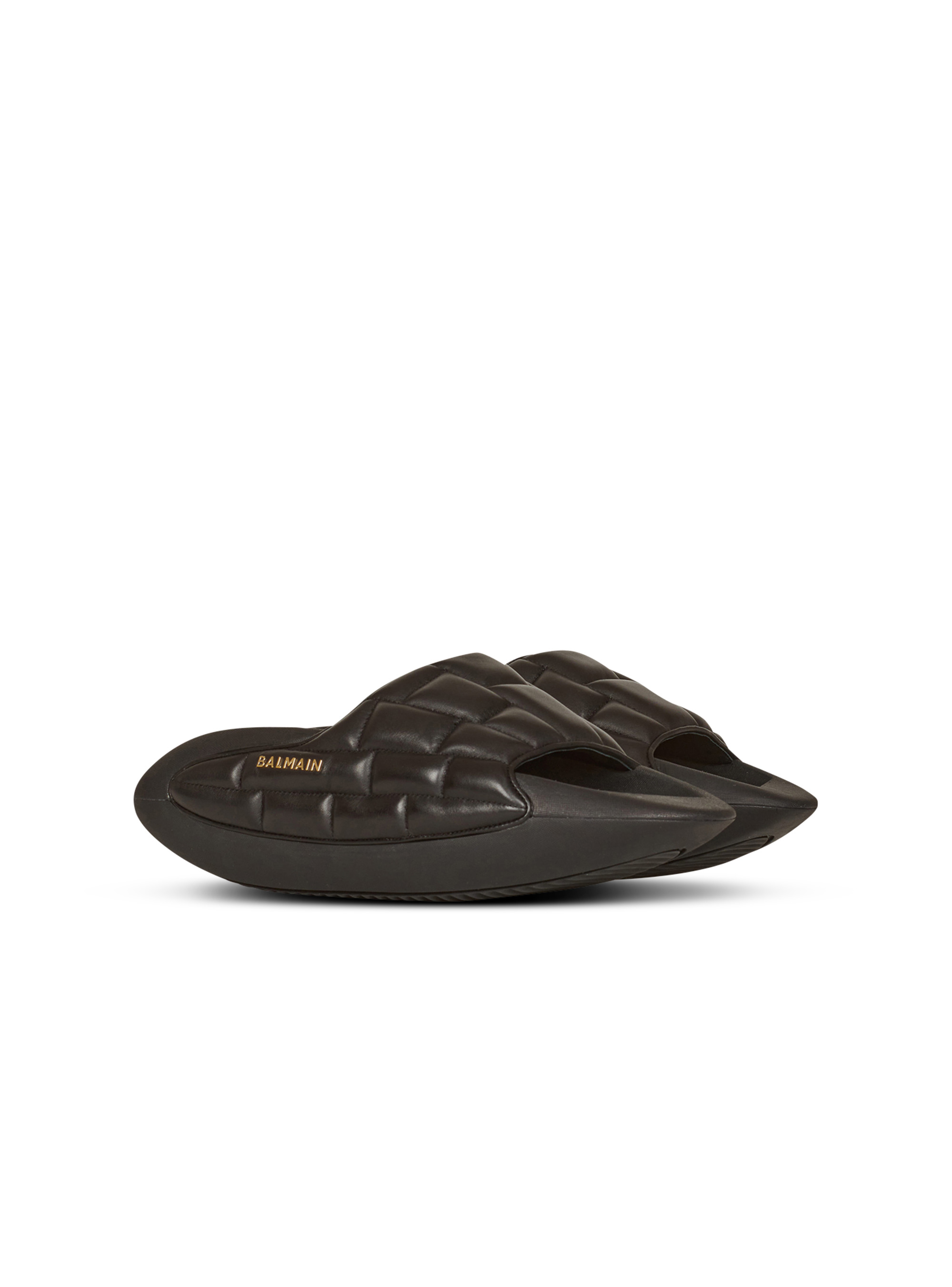 Quilted leather B-IT mules - 2